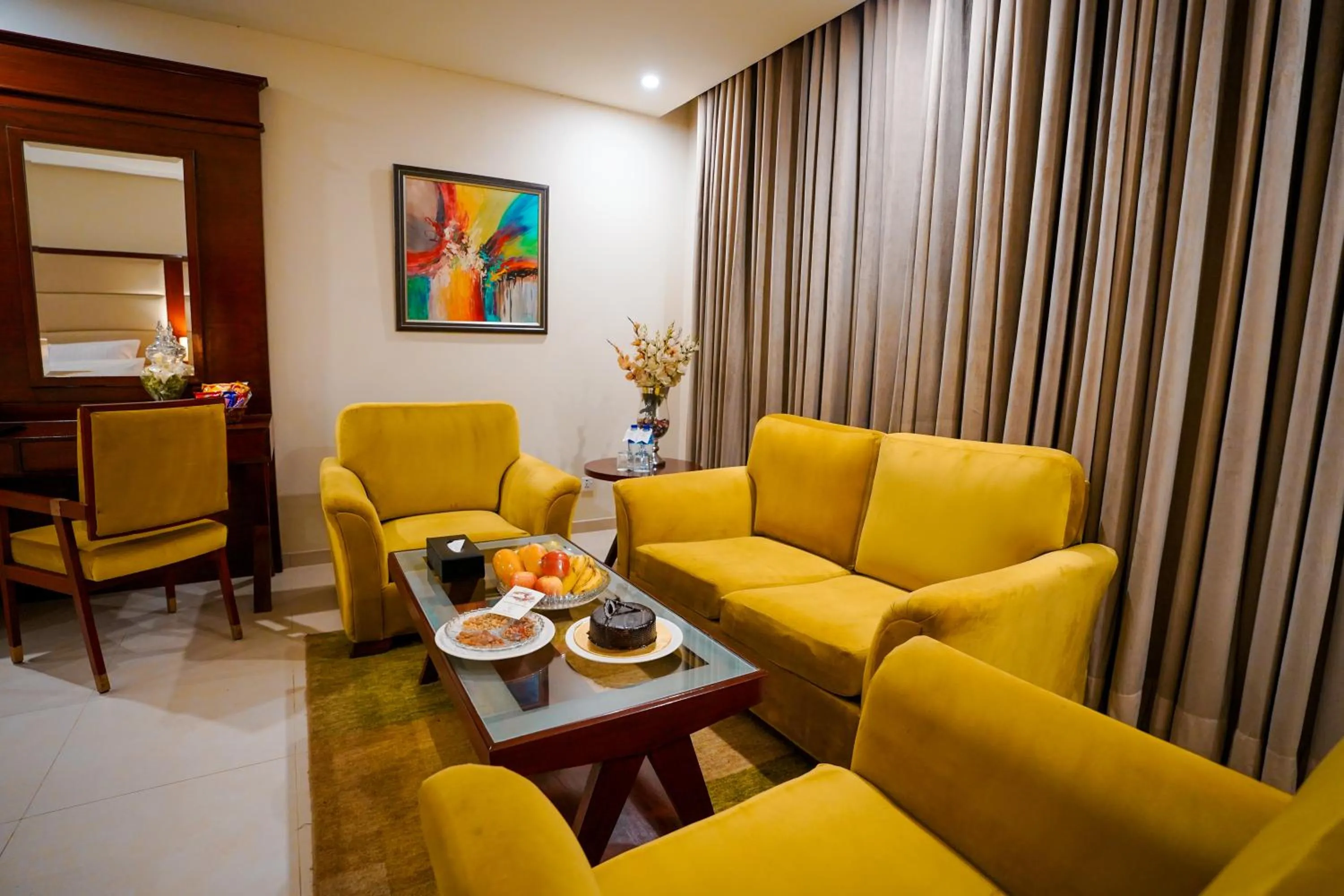 Seating area in Nine Tree Luxury Hotel & Suites Lahore