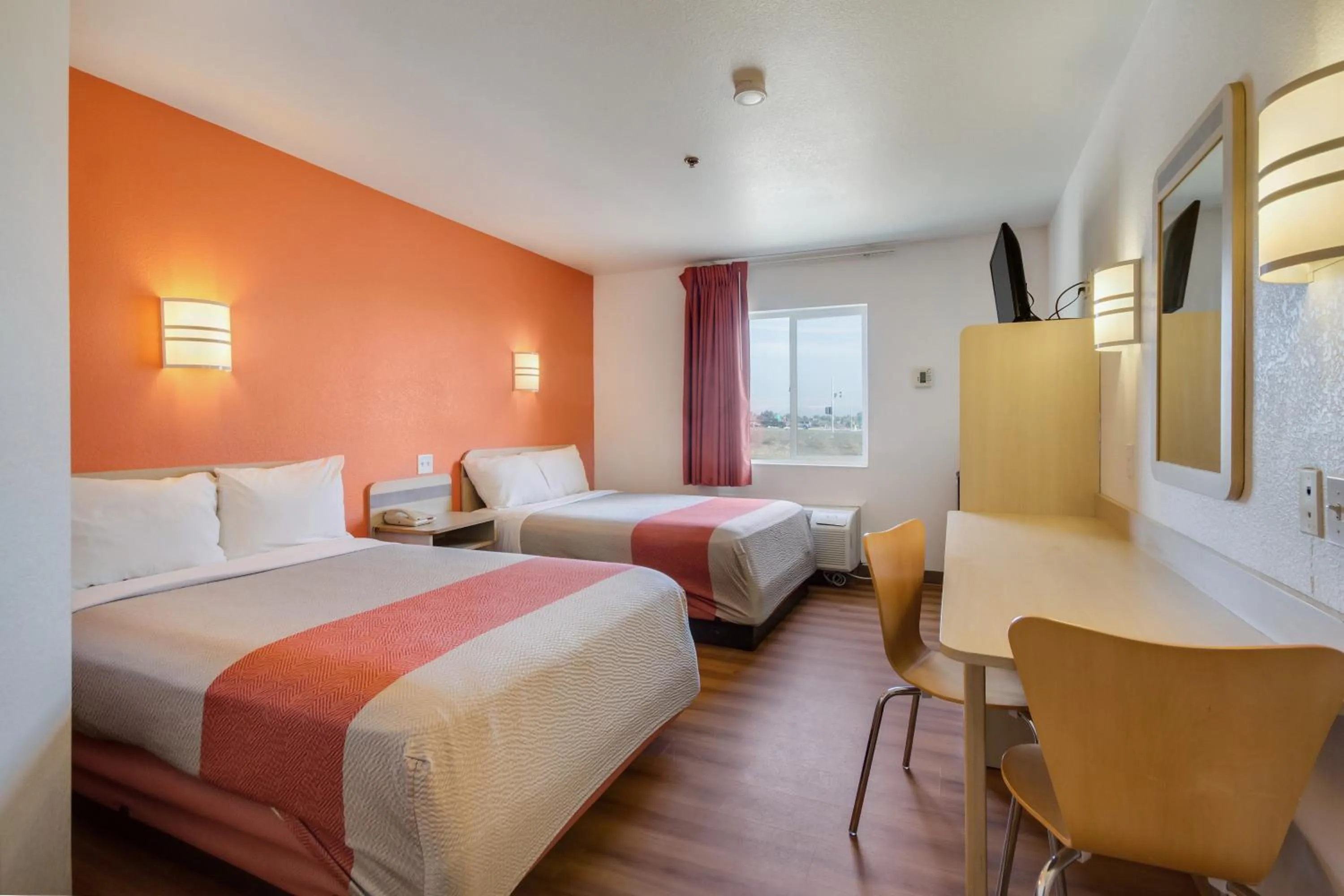 Bed in Motel 6-Lemoore, CA