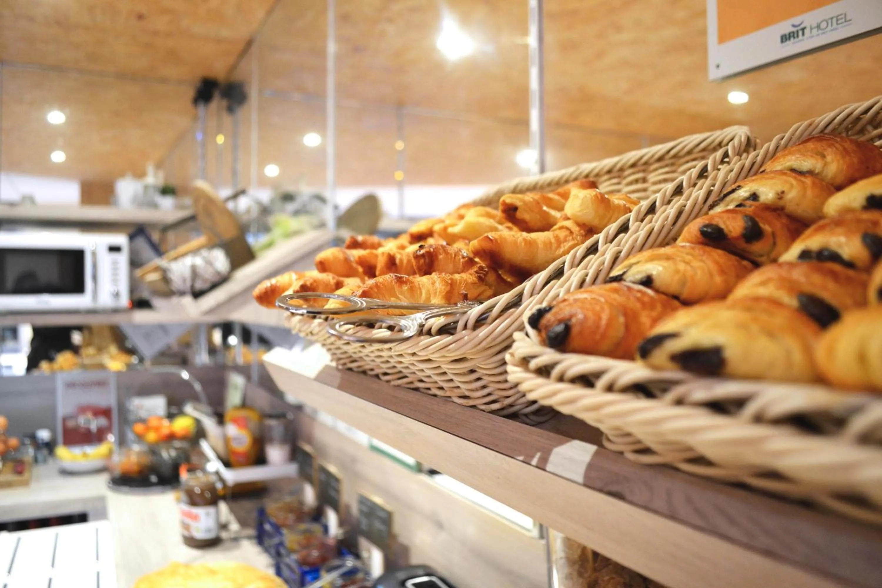 Buffet breakfast in Brit Hotel Le Surcouf