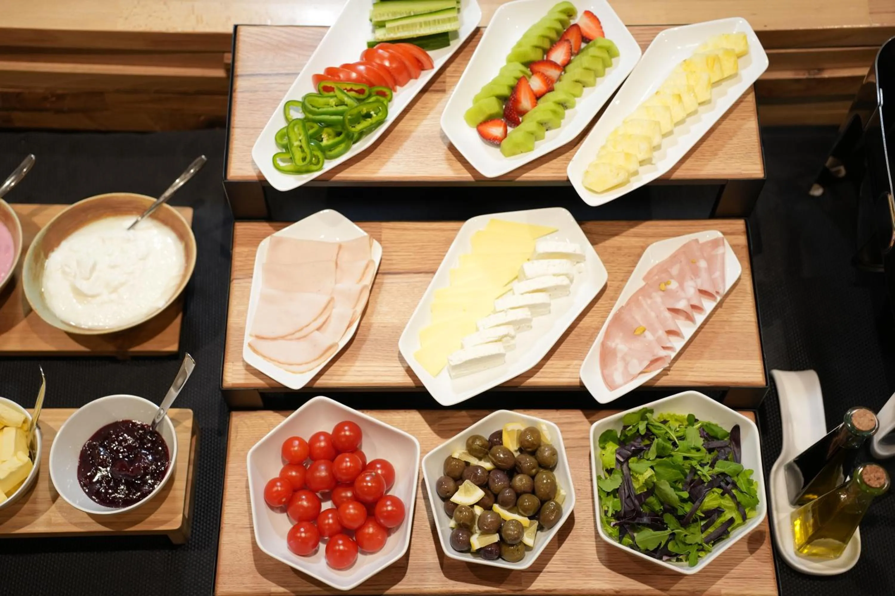 Buffet breakfast in La Suite Boutique Hotel