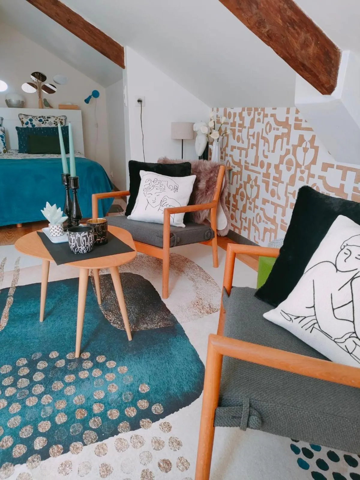 Living room in Maison d'hôtes La Suite 27, appartement La Suite 27 bis