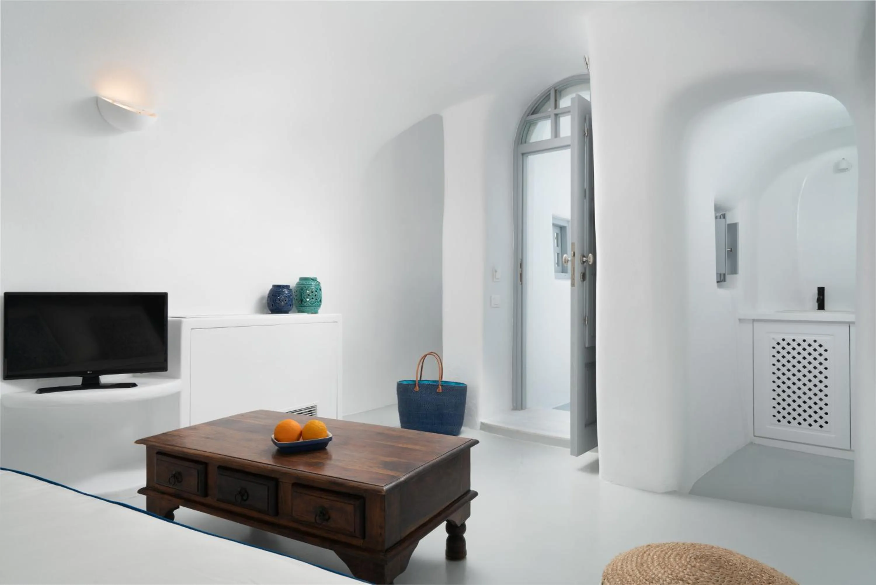 Seating area in Oia Spirit Boutique Residences
