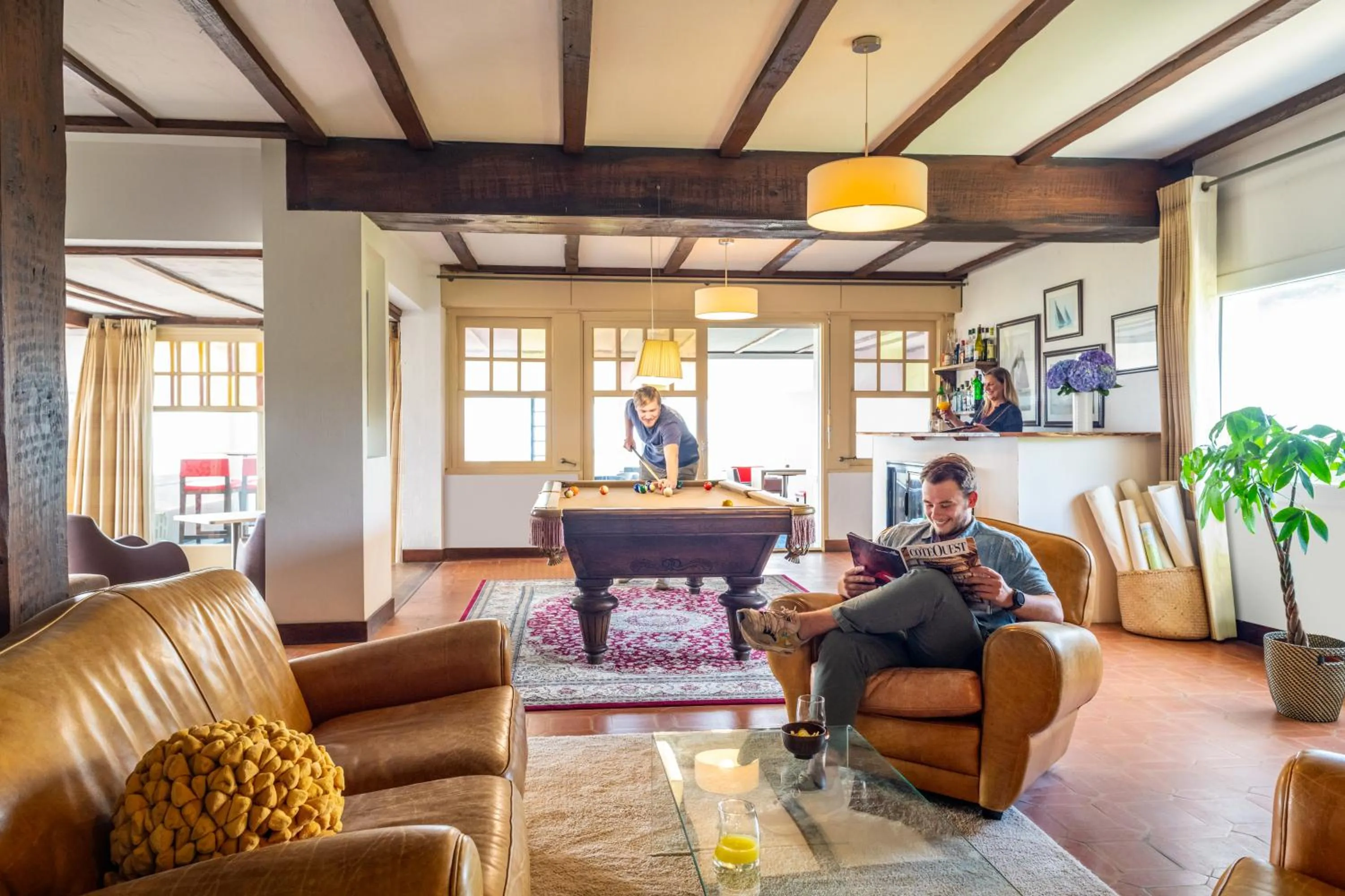 Seating area in Hôtel Le Lichen De La Mer