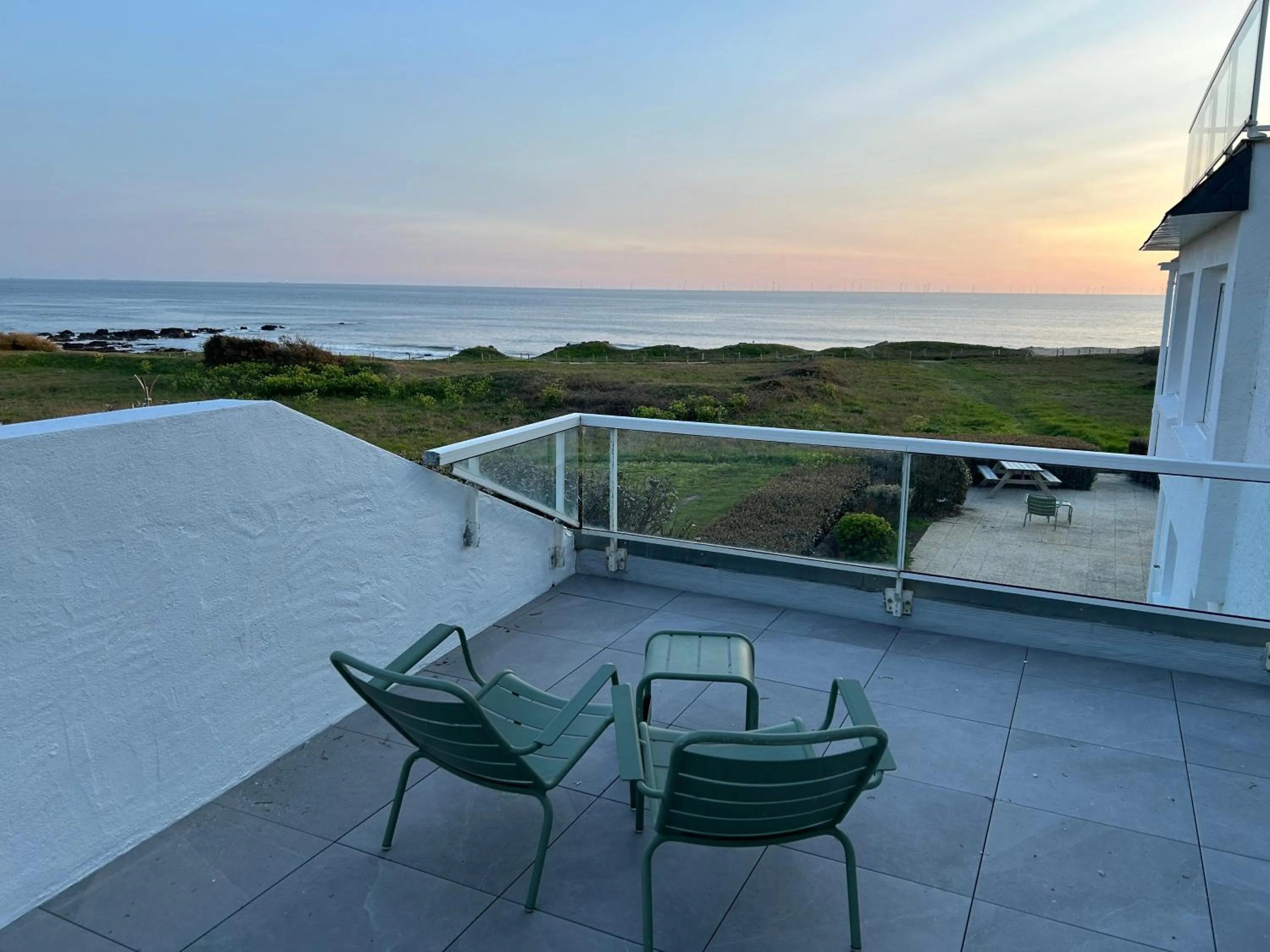 Balcony/Terrace in Hôtel Le Lichen De La Mer