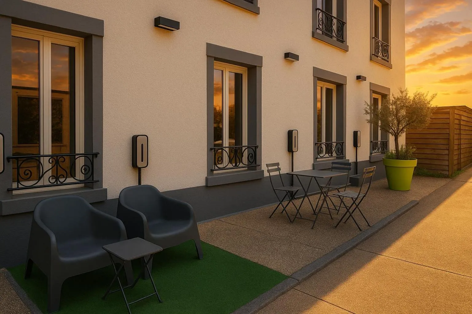 Property building in Logis Hôtel du Cirque Troyes centre historique