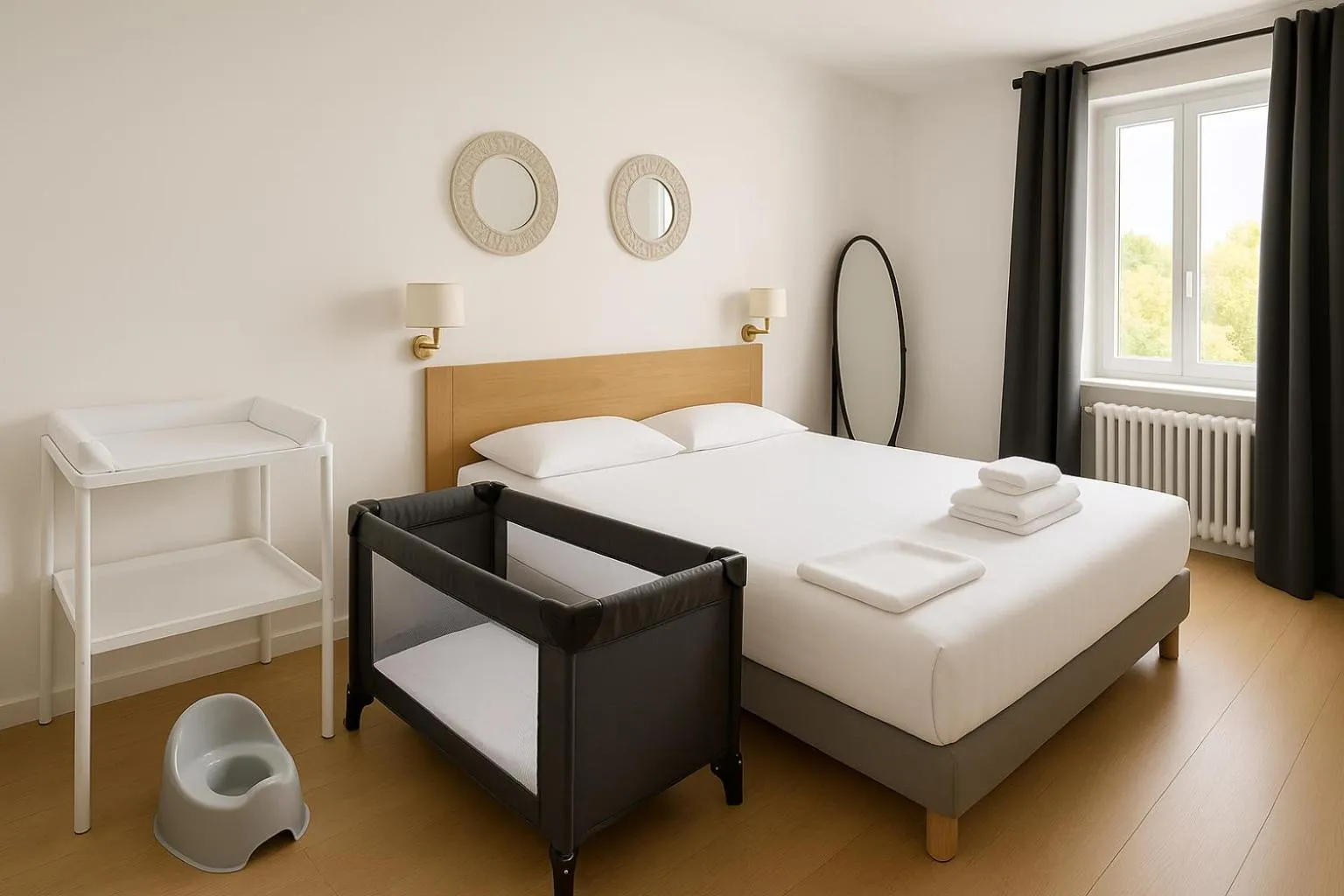 young children, Bed in Logis Hôtel du Cirque Troyes centre historique