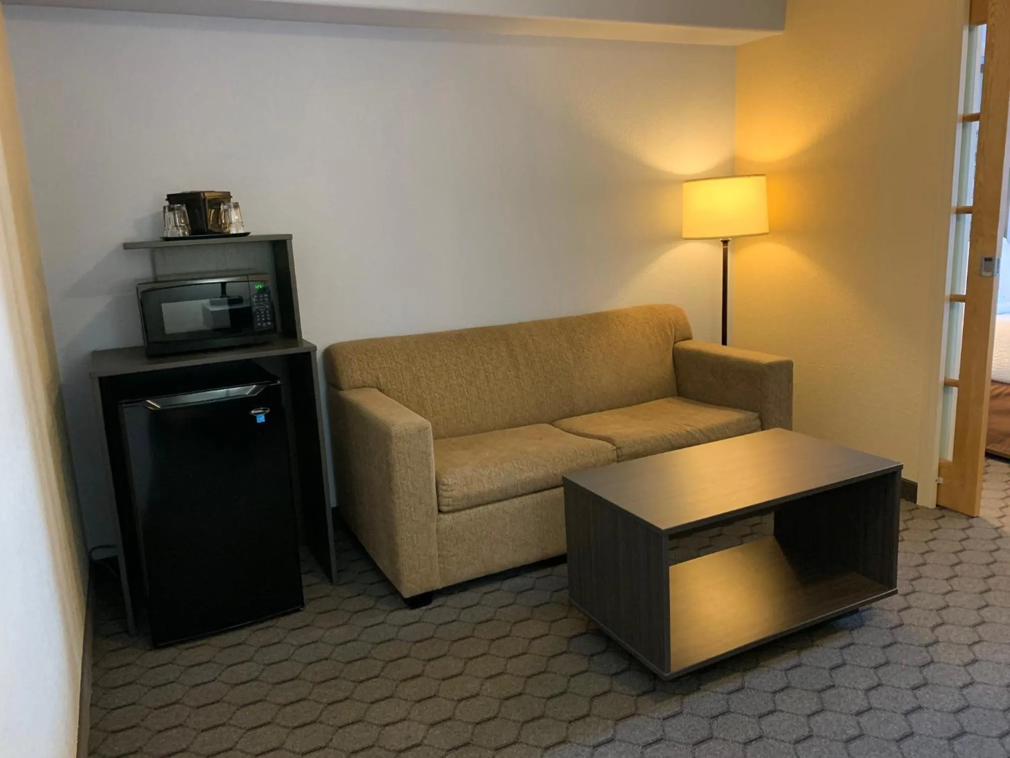 Seating area in Super 8 by Wyndham Swan River MB