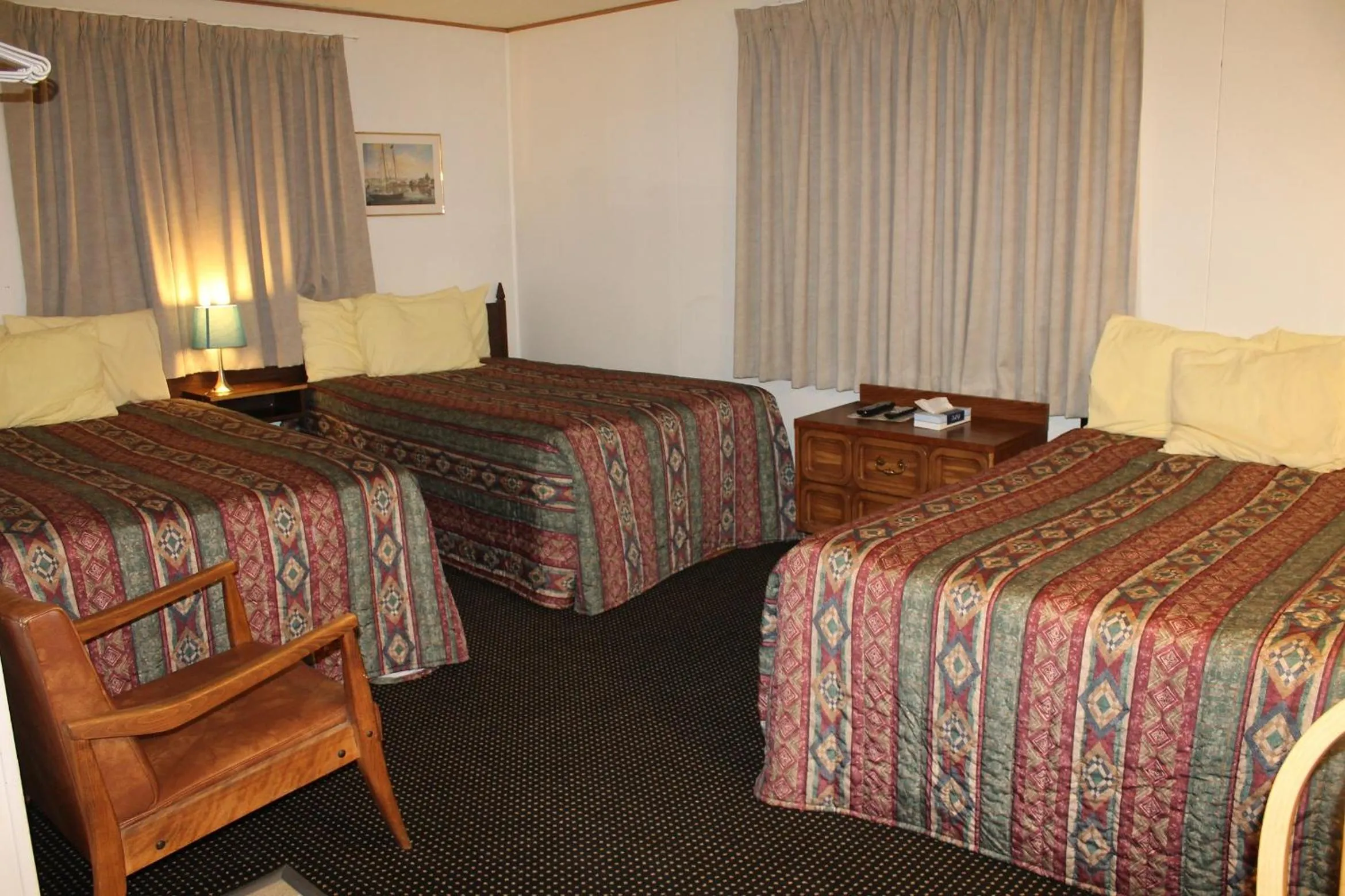 Decorative detail, Bed in Tel Star Motel