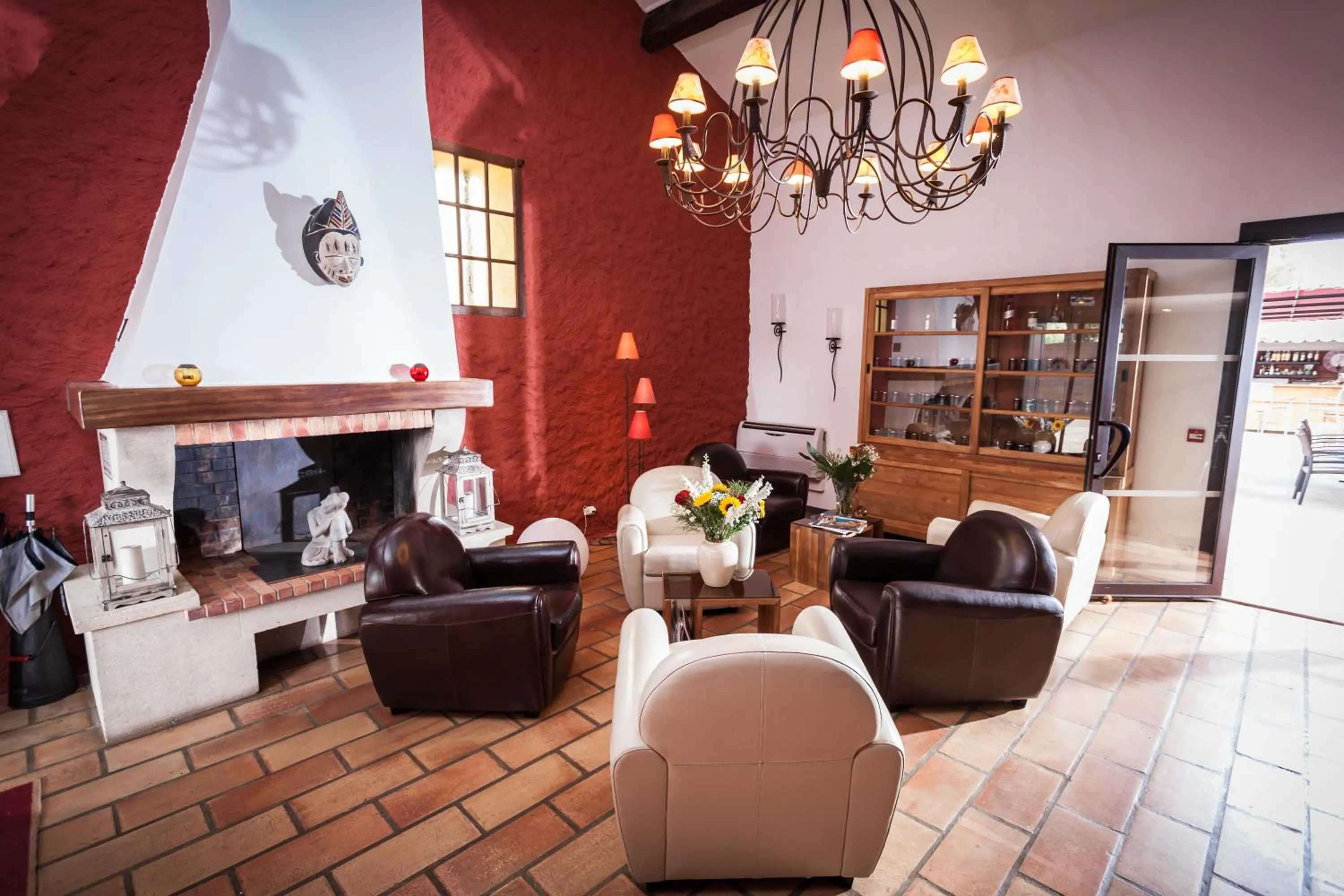 Lobby or reception in La Bergerie Du Cap