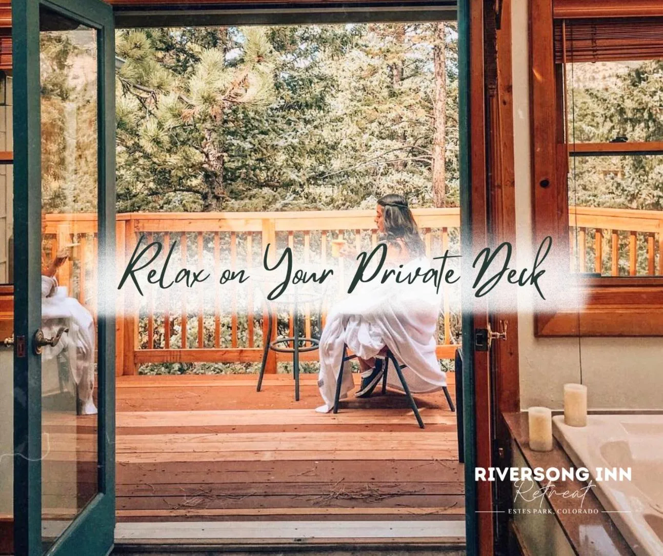 Patio in Riversong Inn Retreat