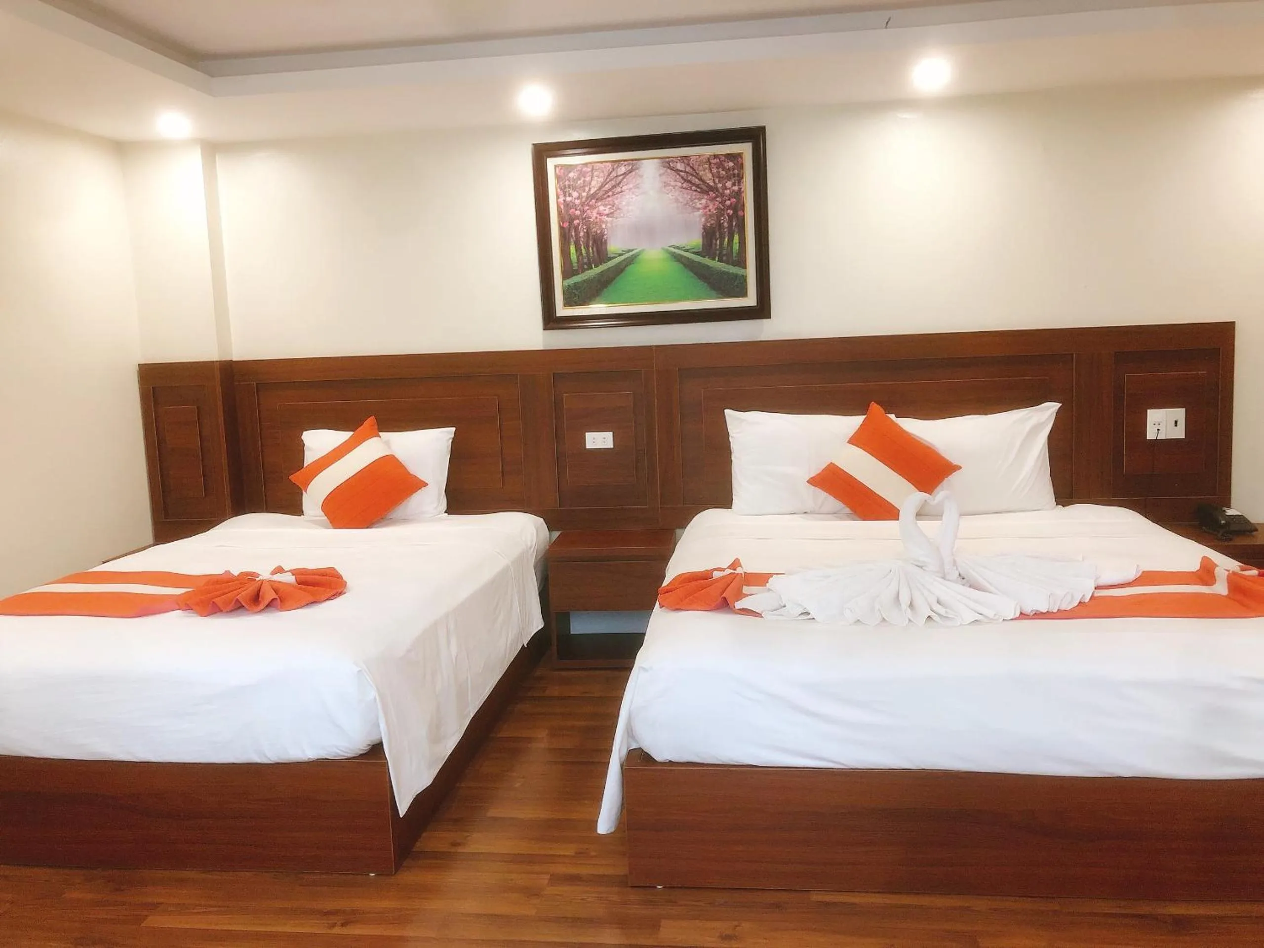 Bed in Gia Quý Hotel