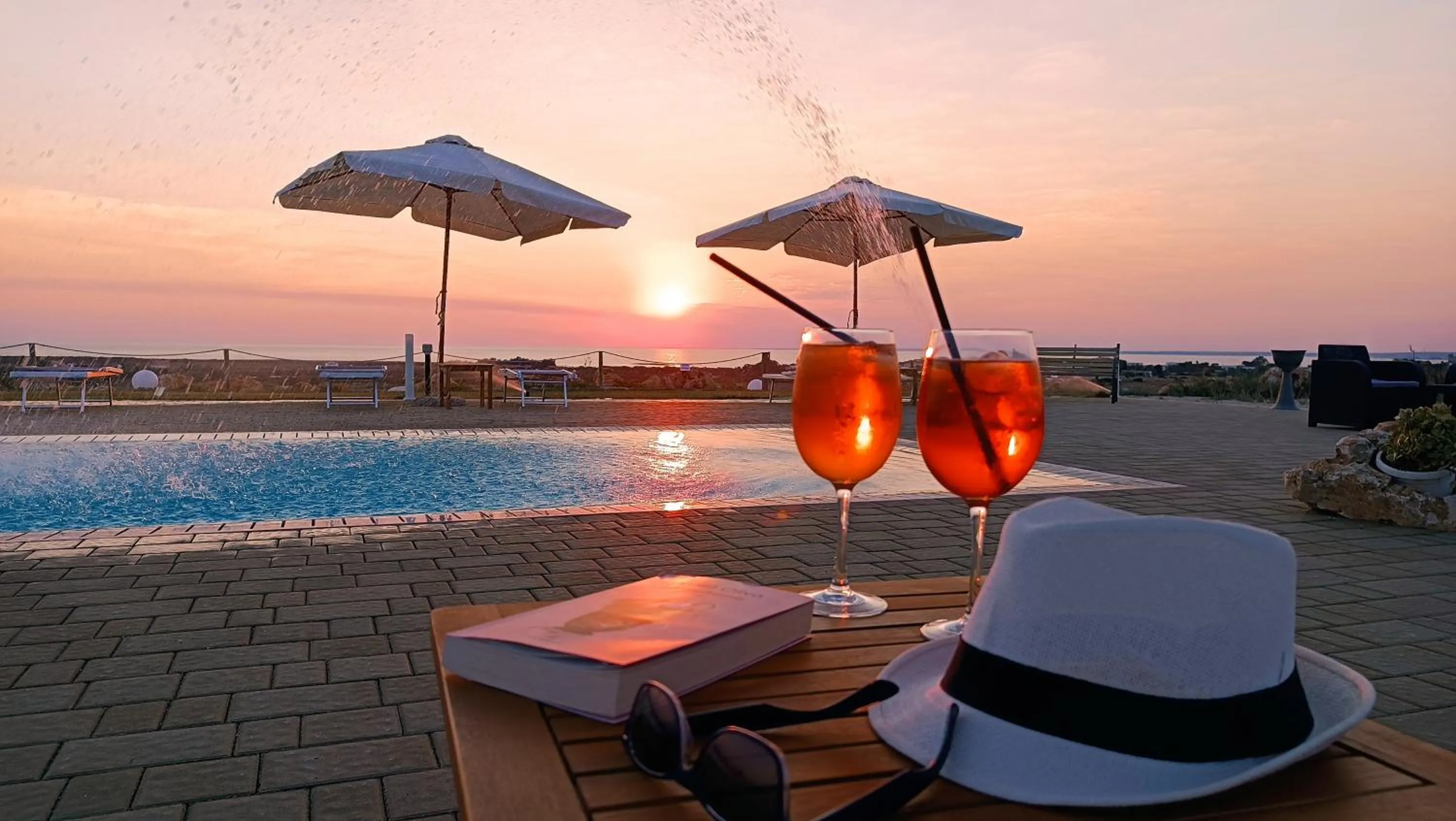 Pool view in Il giardino dei tramonti