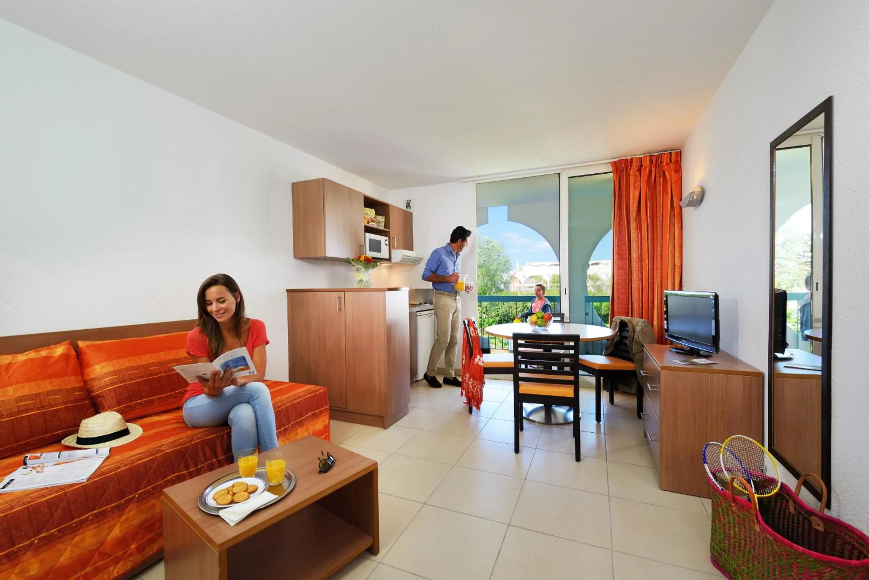 Living room in Residence Residéal La Grande Motte