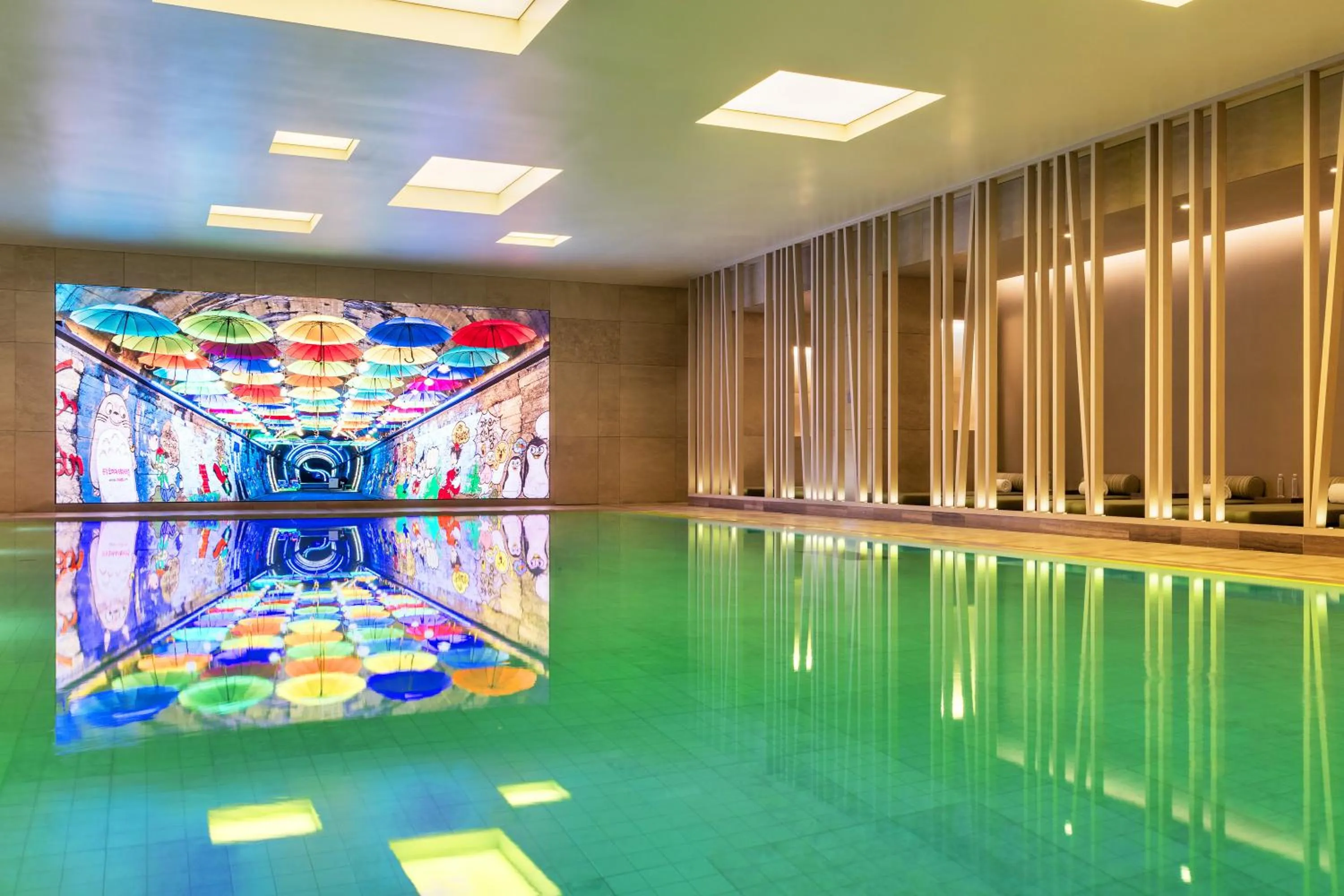 Swimming pool in Andaz Seoul Gangnam, By Hyatt