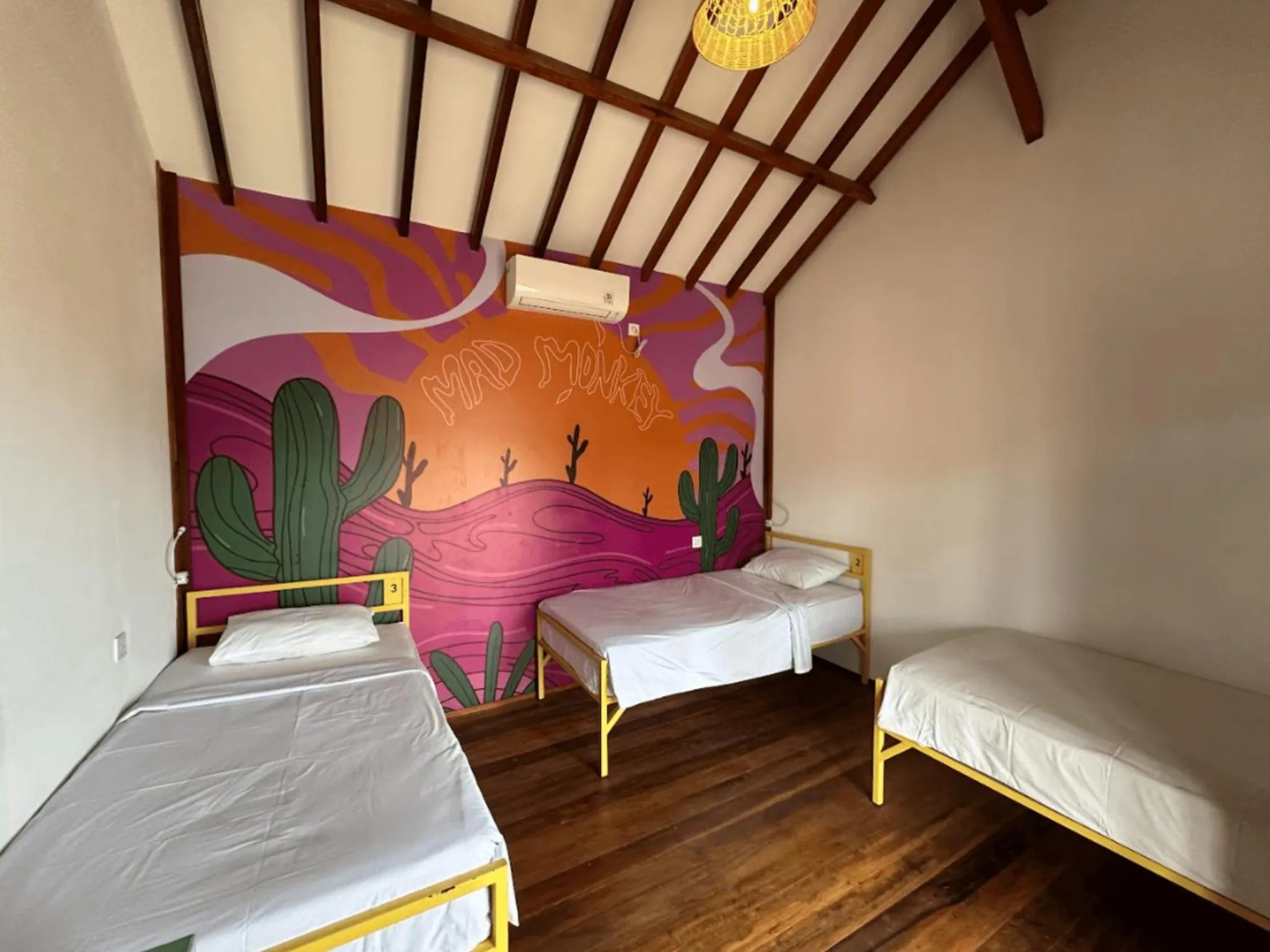 Bed in Mad Monkey Gili Trawangan