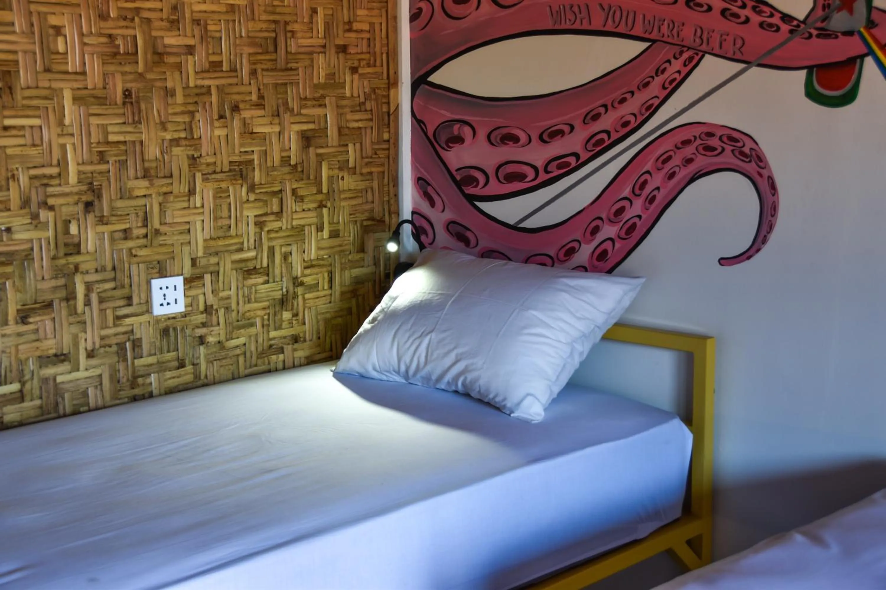 Bed in Mad Monkey Gili Trawangan