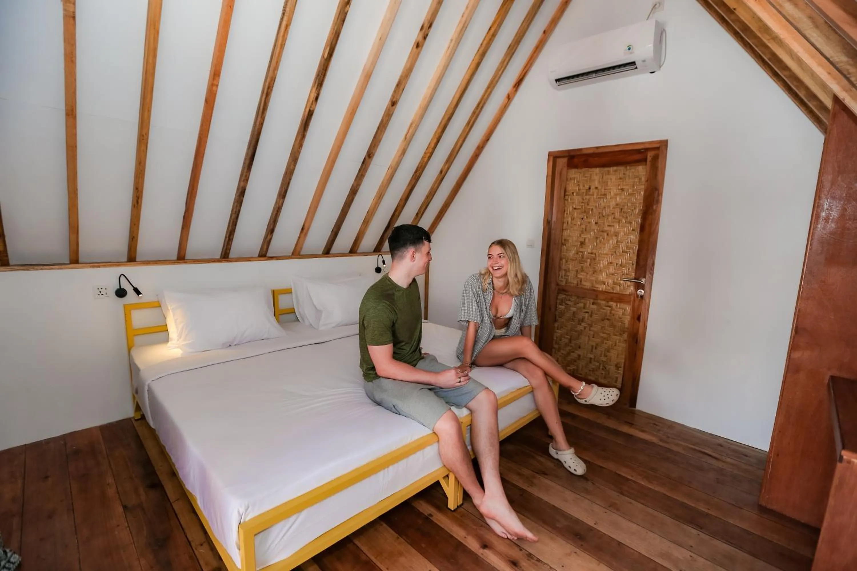 Bed in Mad Monkey Gili Trawangan