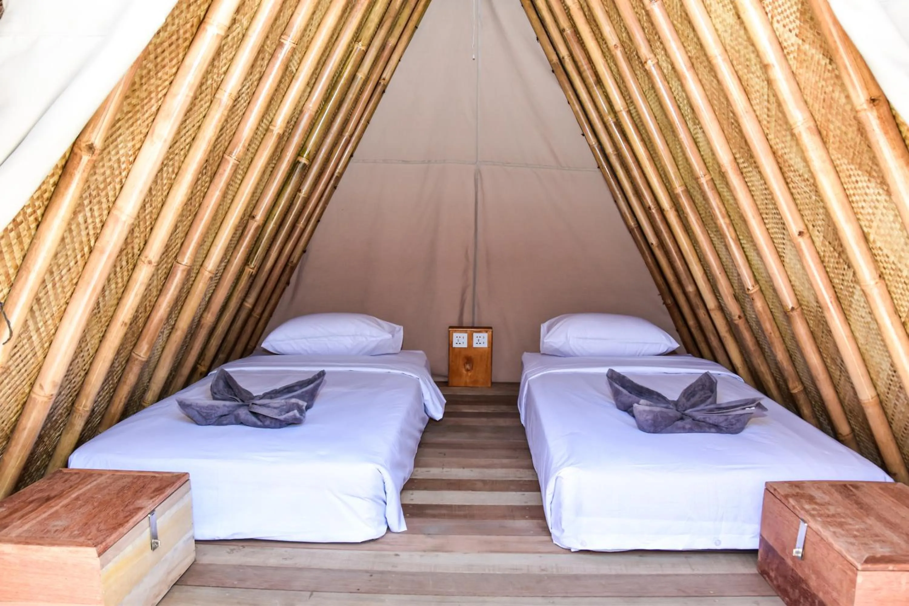 Bed in Mad Monkey Gili Trawangan