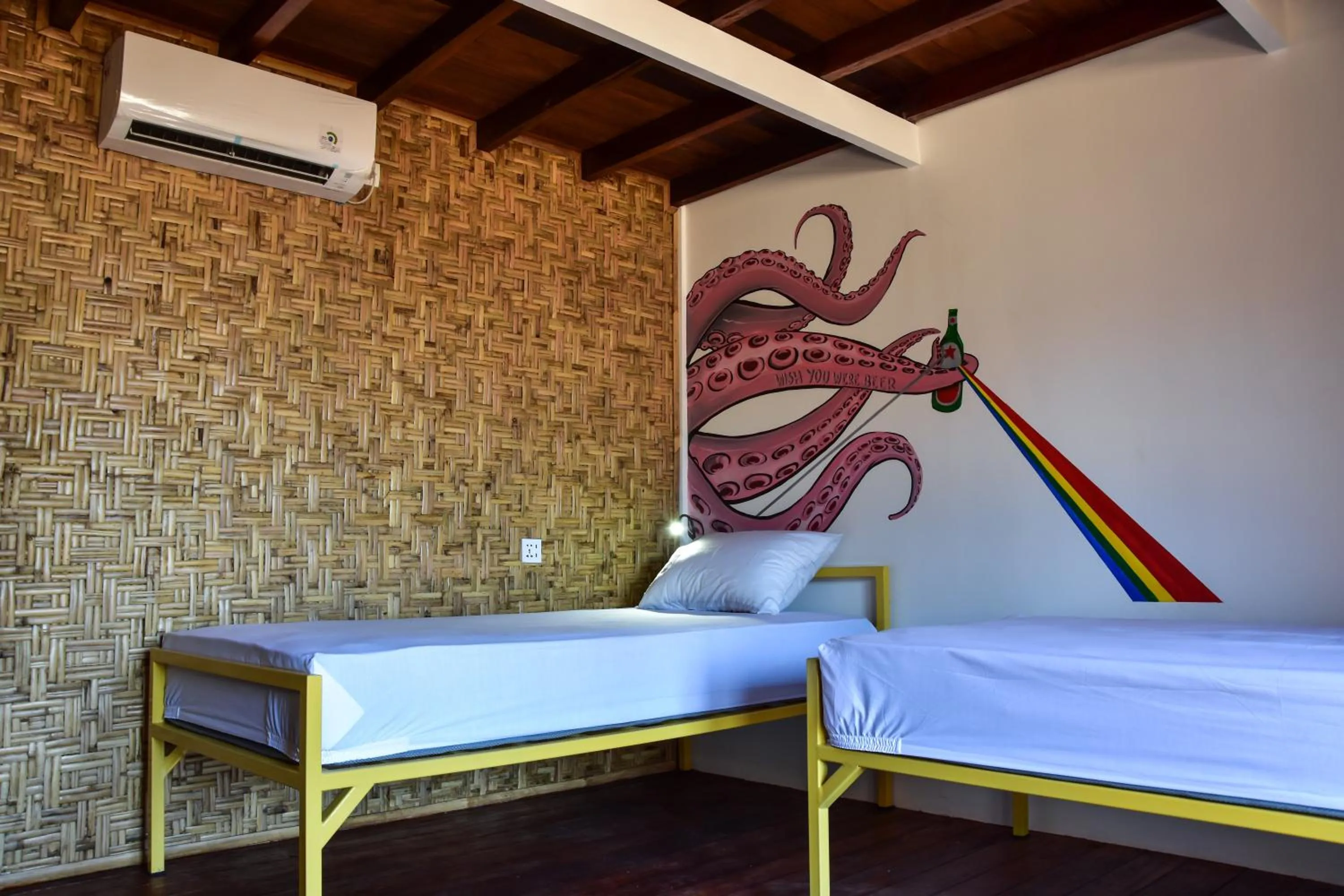 Bed in Mad Monkey Gili Trawangan