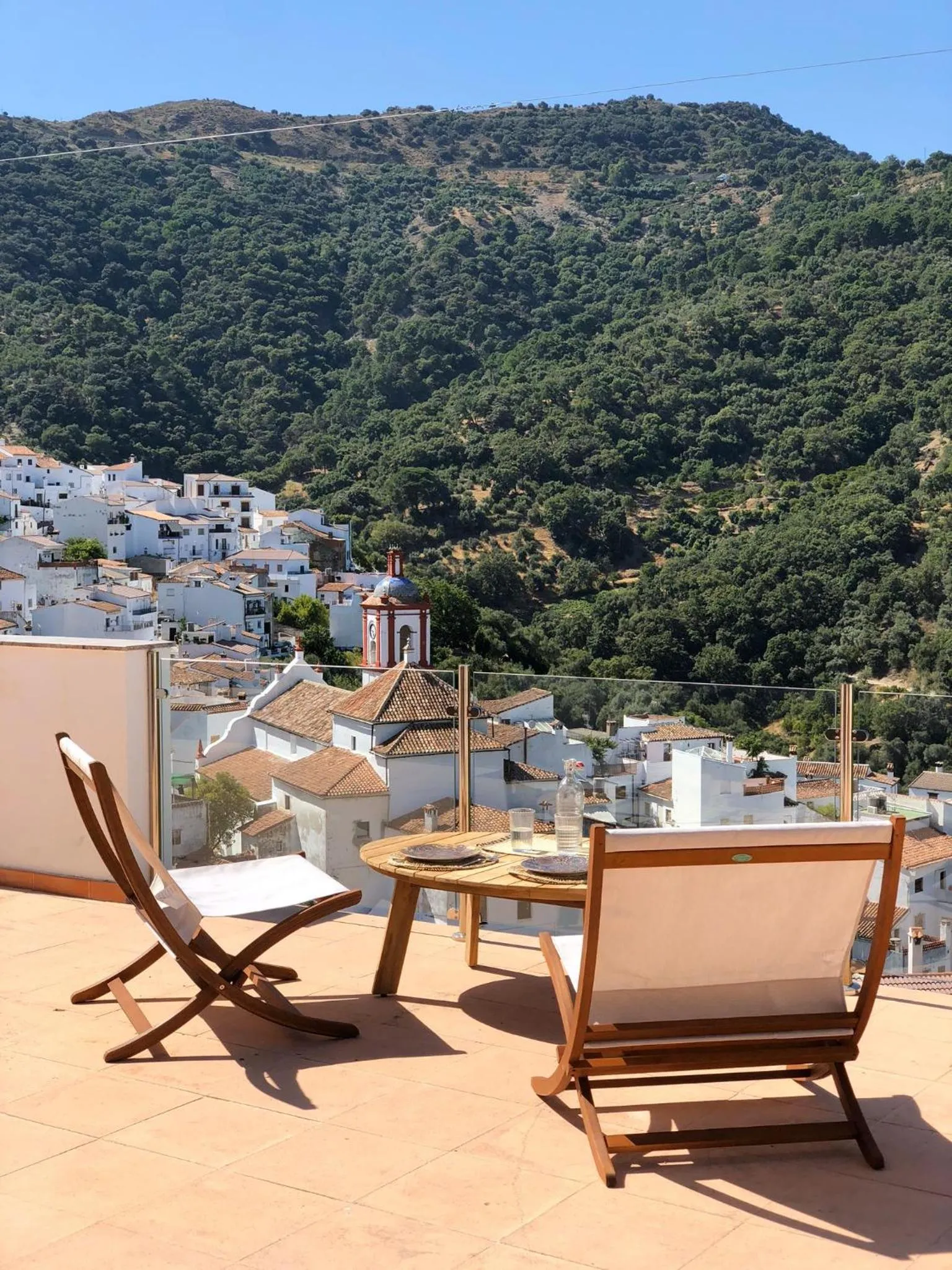 Balcony/Terrace in Benarrabá Hostel