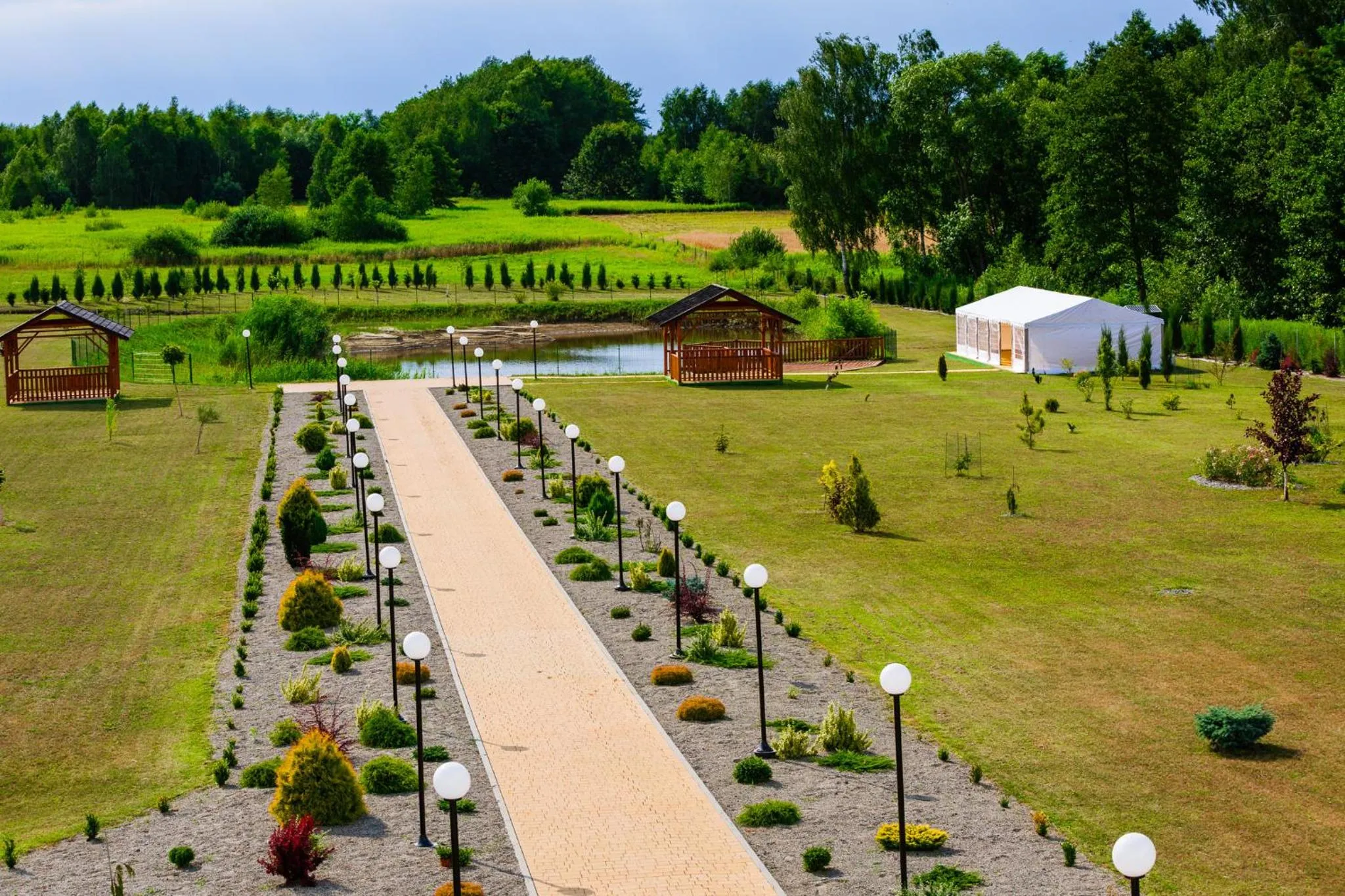 Garden in Hotel Korczowa