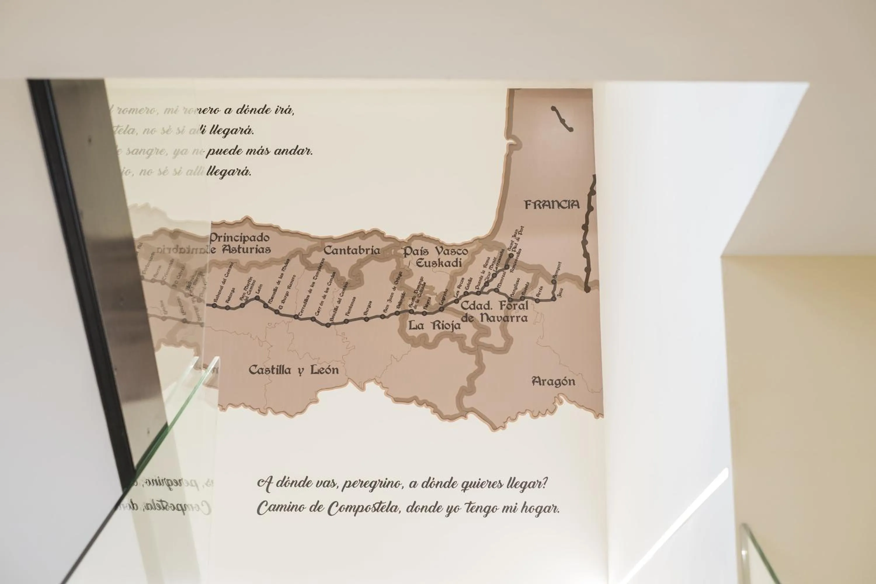 Decorative detail in Hotel Alda Triacastela