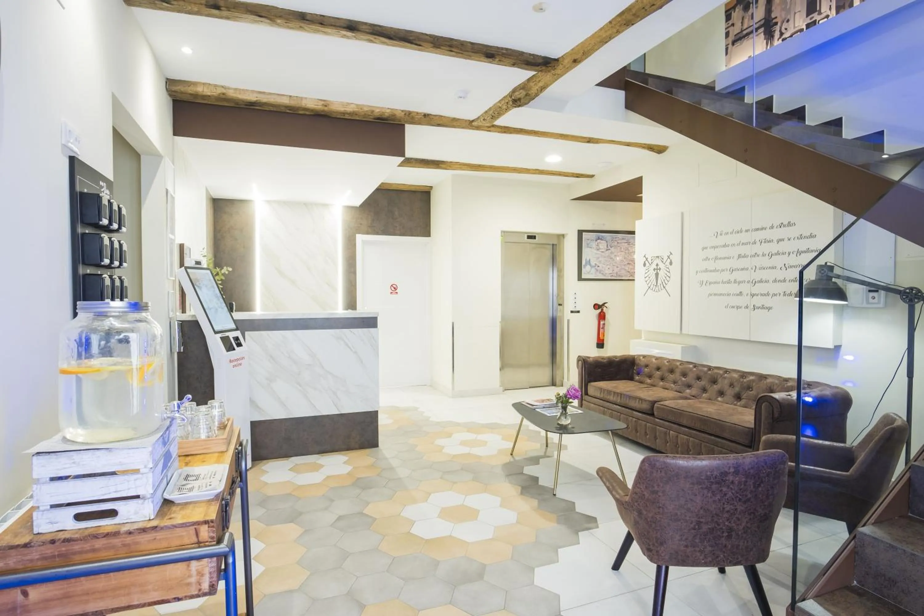 Lobby or reception in Hotel Alda Triacastela