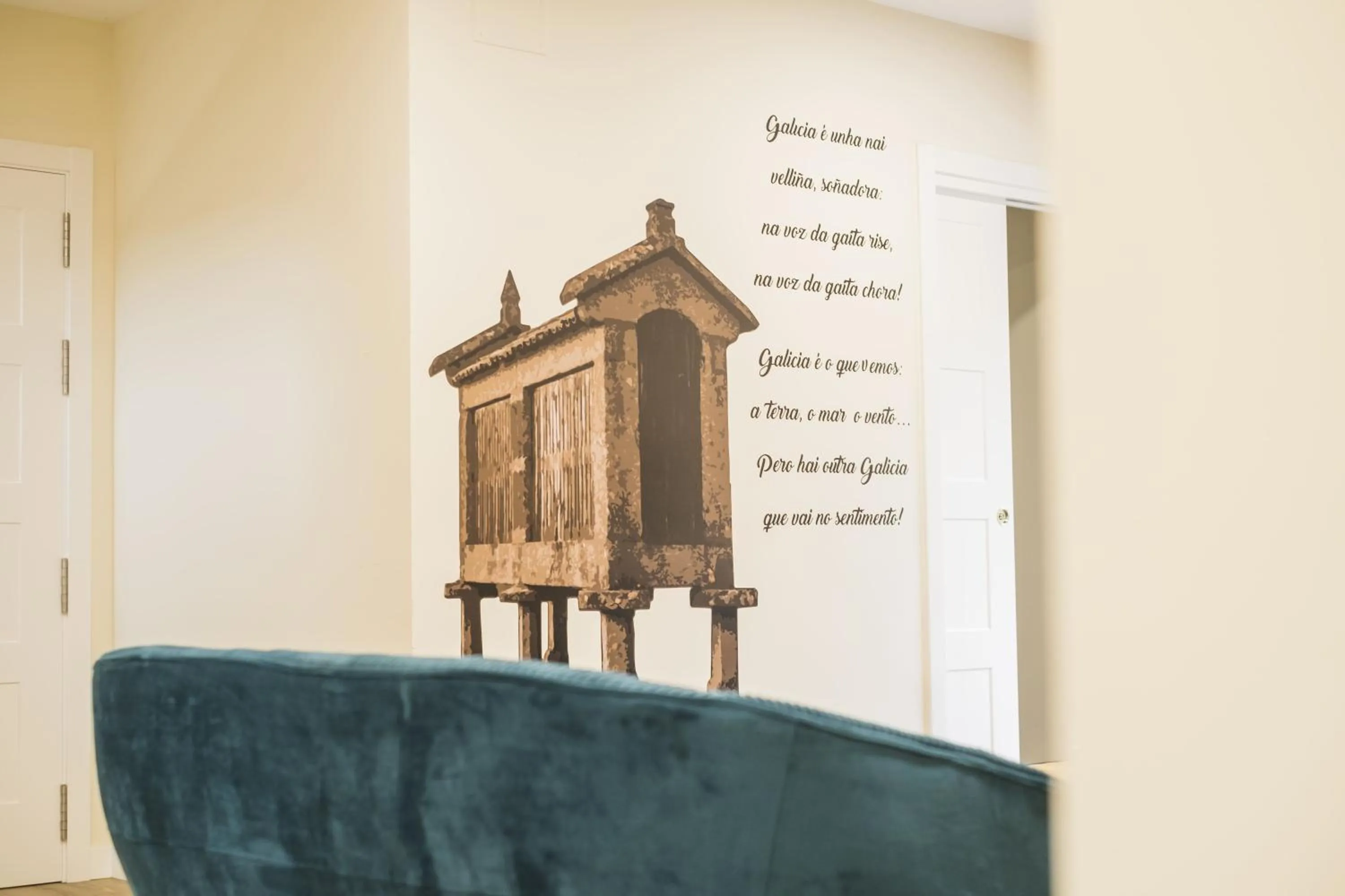 Living room in Hotel Alda Triacastela