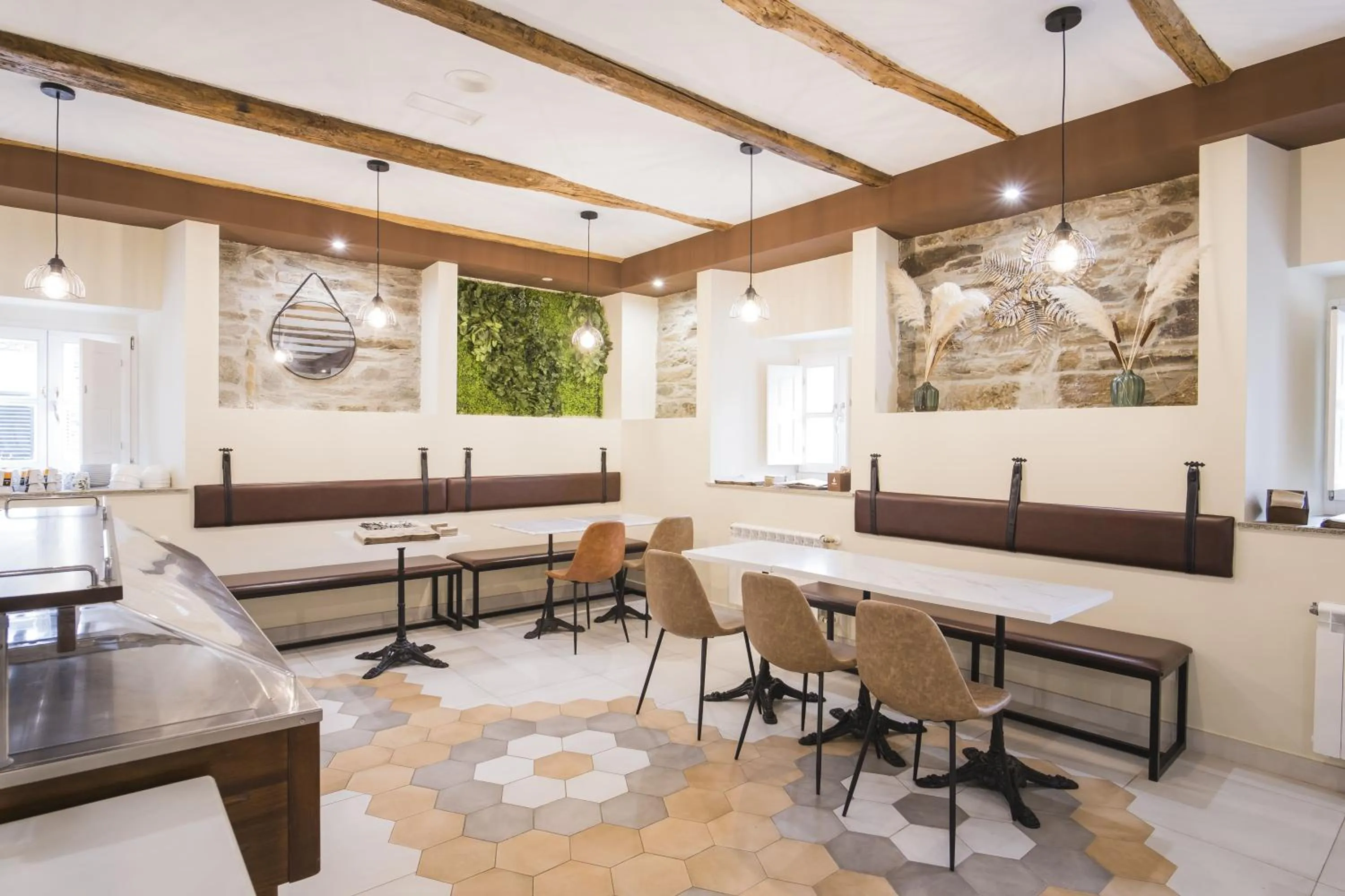 Living room in Hotel Alda Triacastela