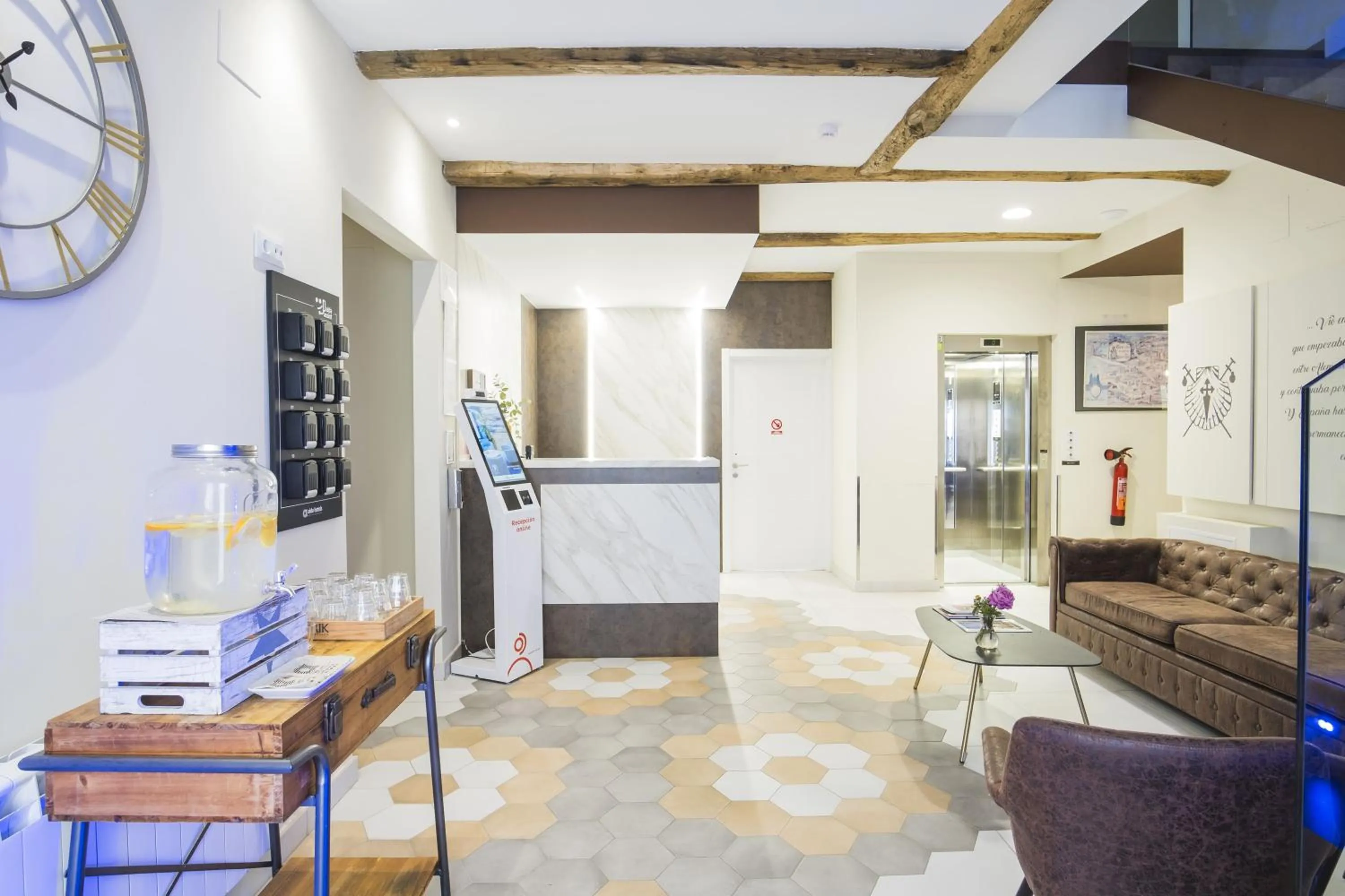 Lobby or reception in Hotel Alda Triacastela