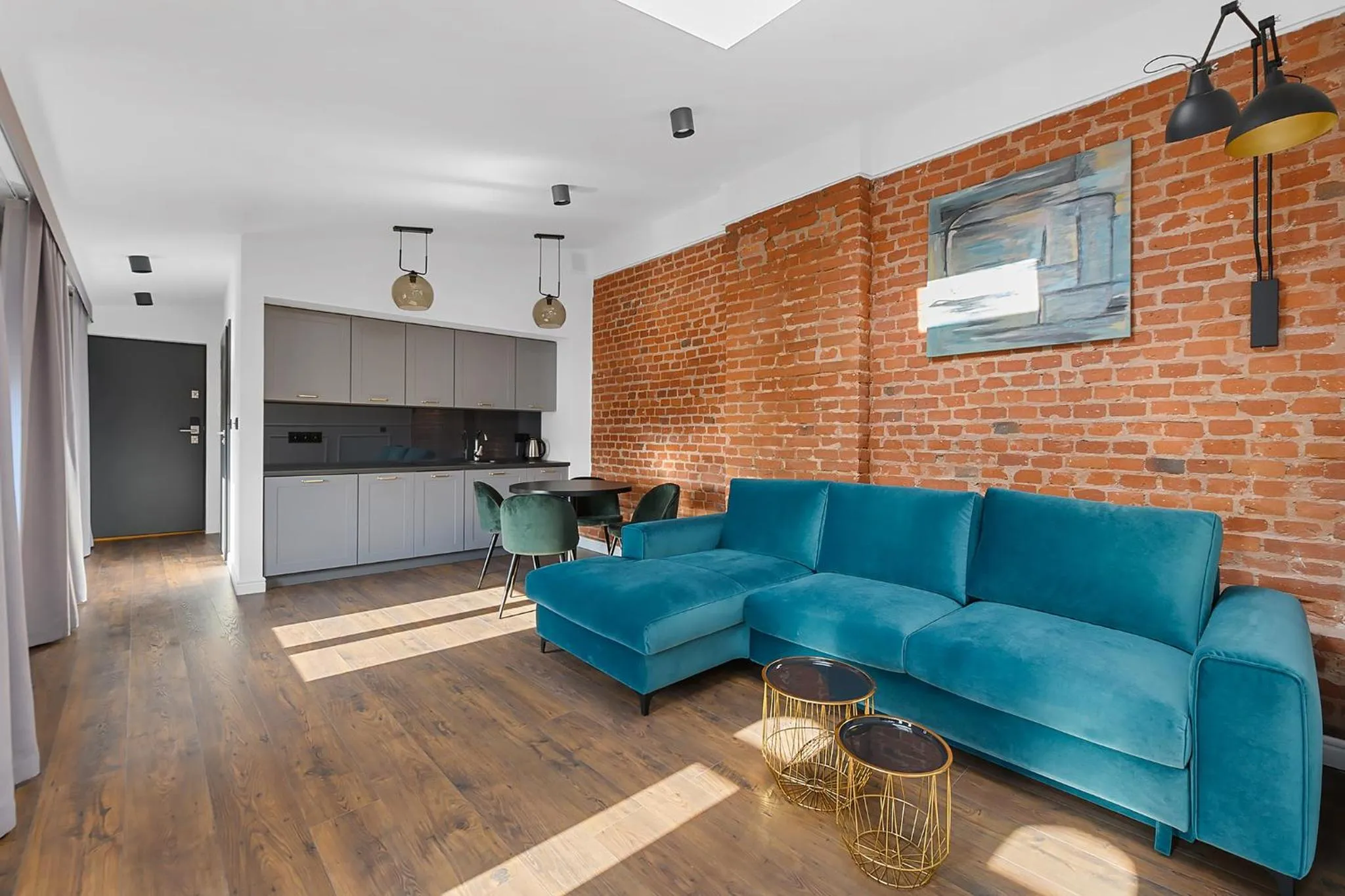 Kitchen or kitchenette in Aparthotel Krzywa Kamienica