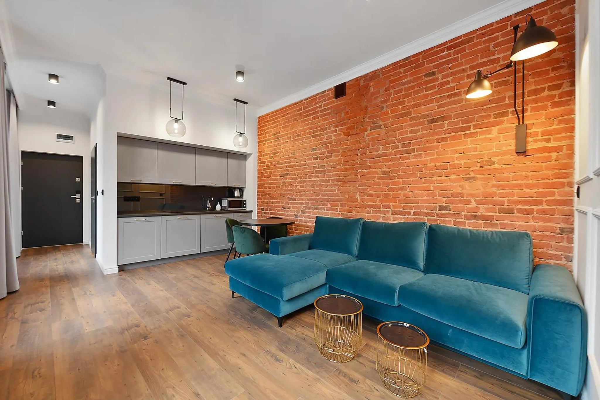 Kitchen or kitchenette in Aparthotel Krzywa Kamienica