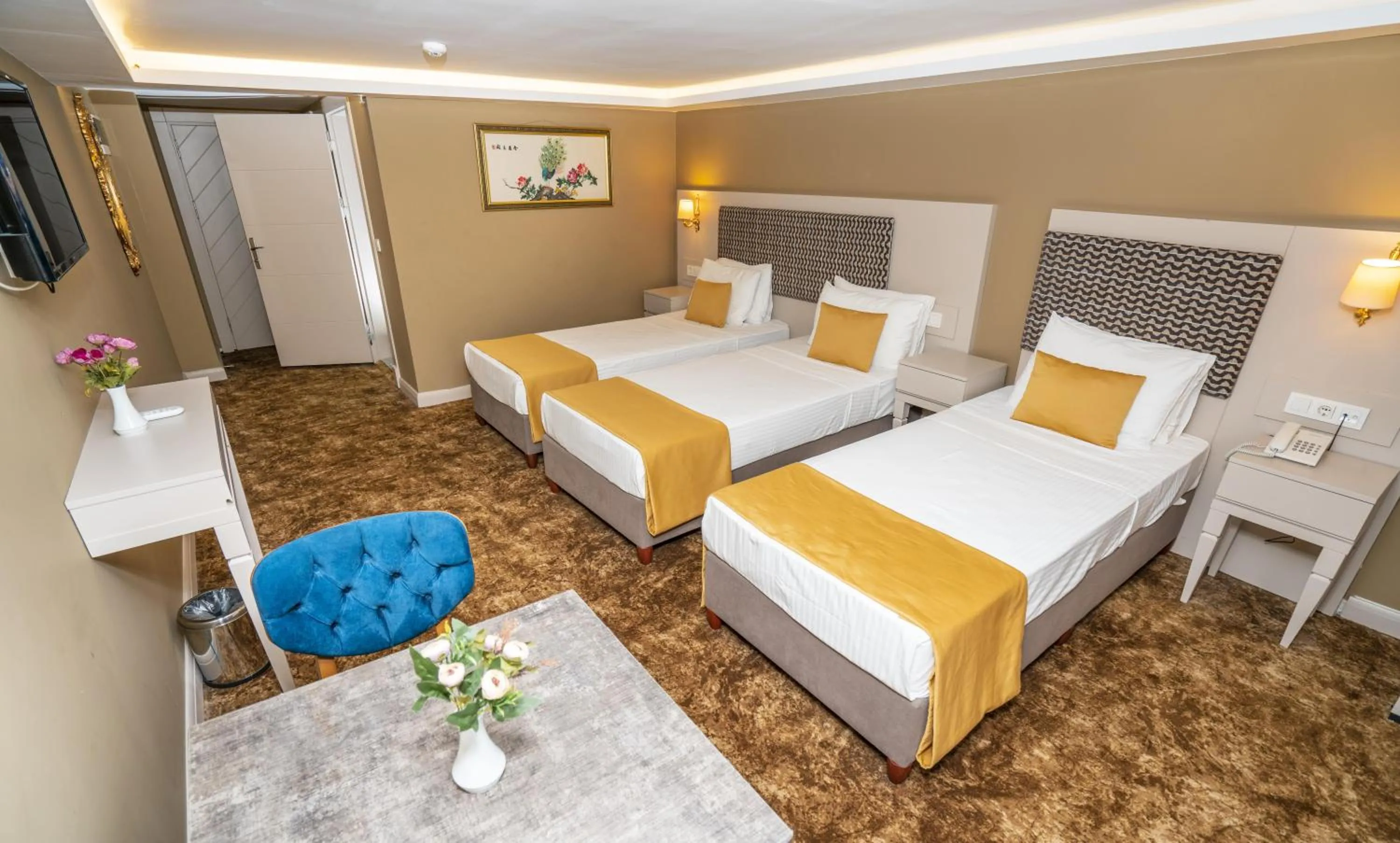 Bed in Topkapi Old City Kensington Hotel Ottoman Heritage