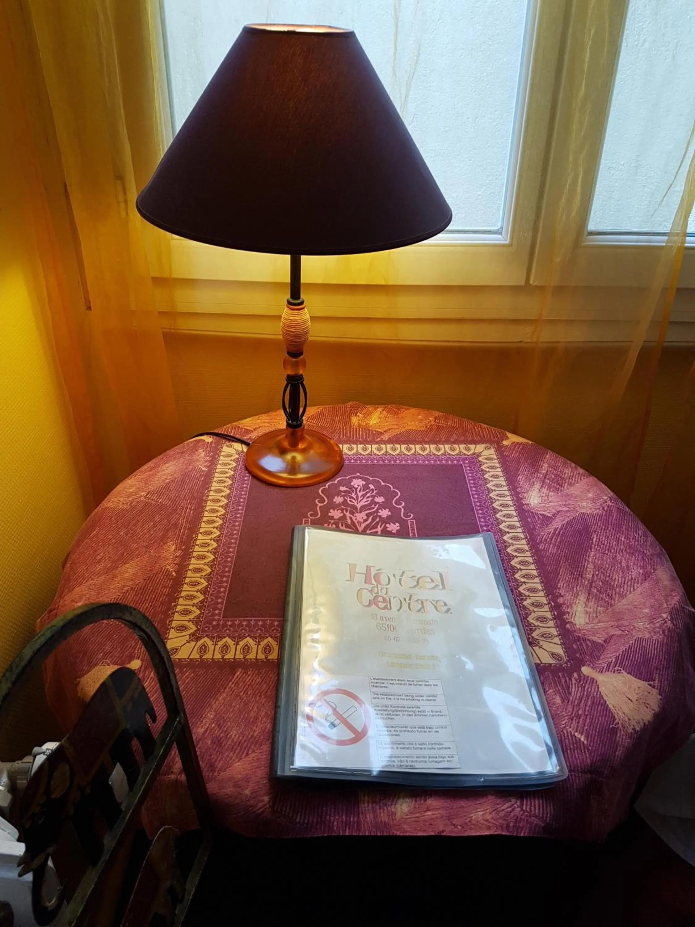 Decorative detail, Bed in Hôtel du Centre