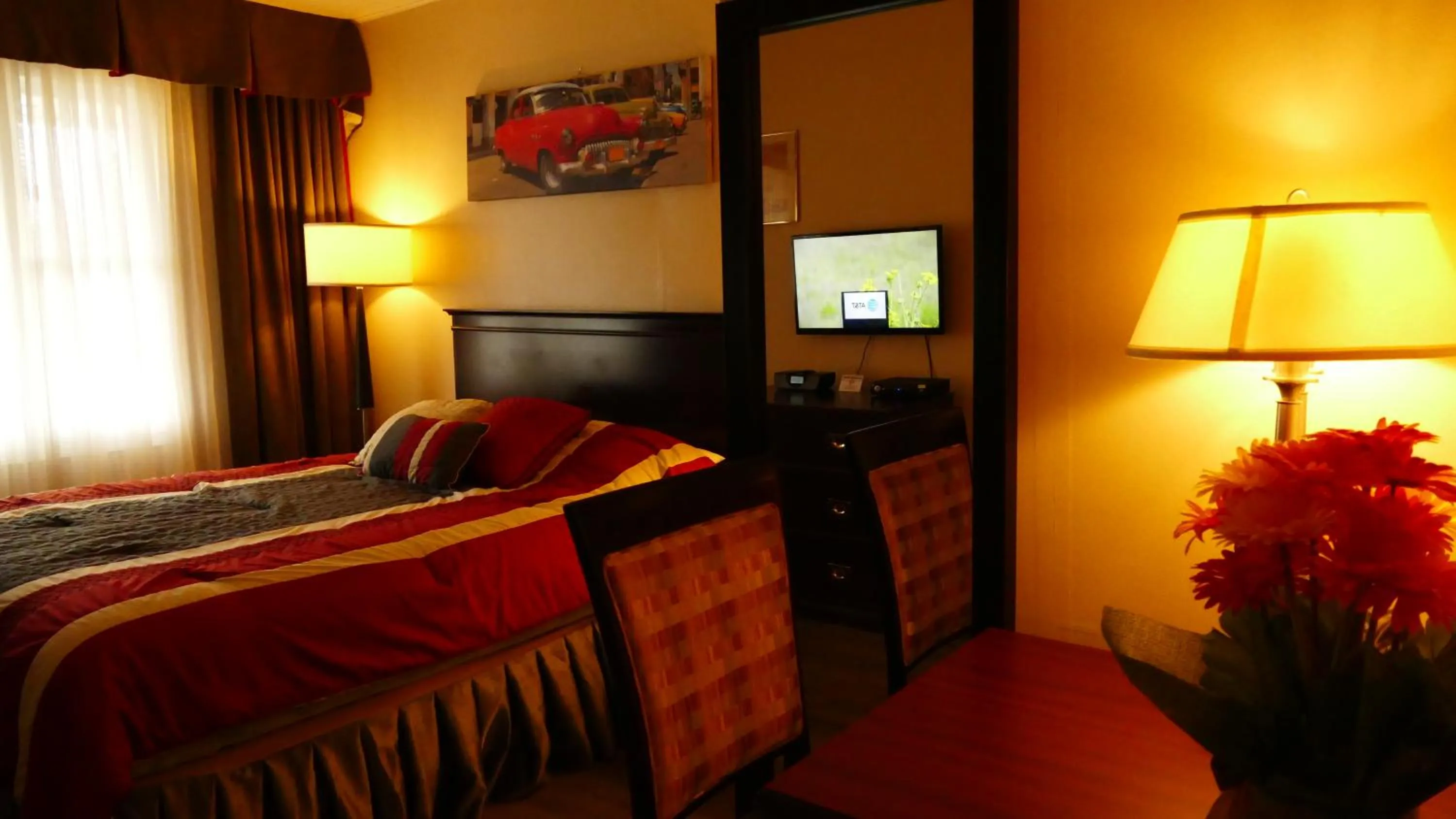 Bed in The White Horse Motel