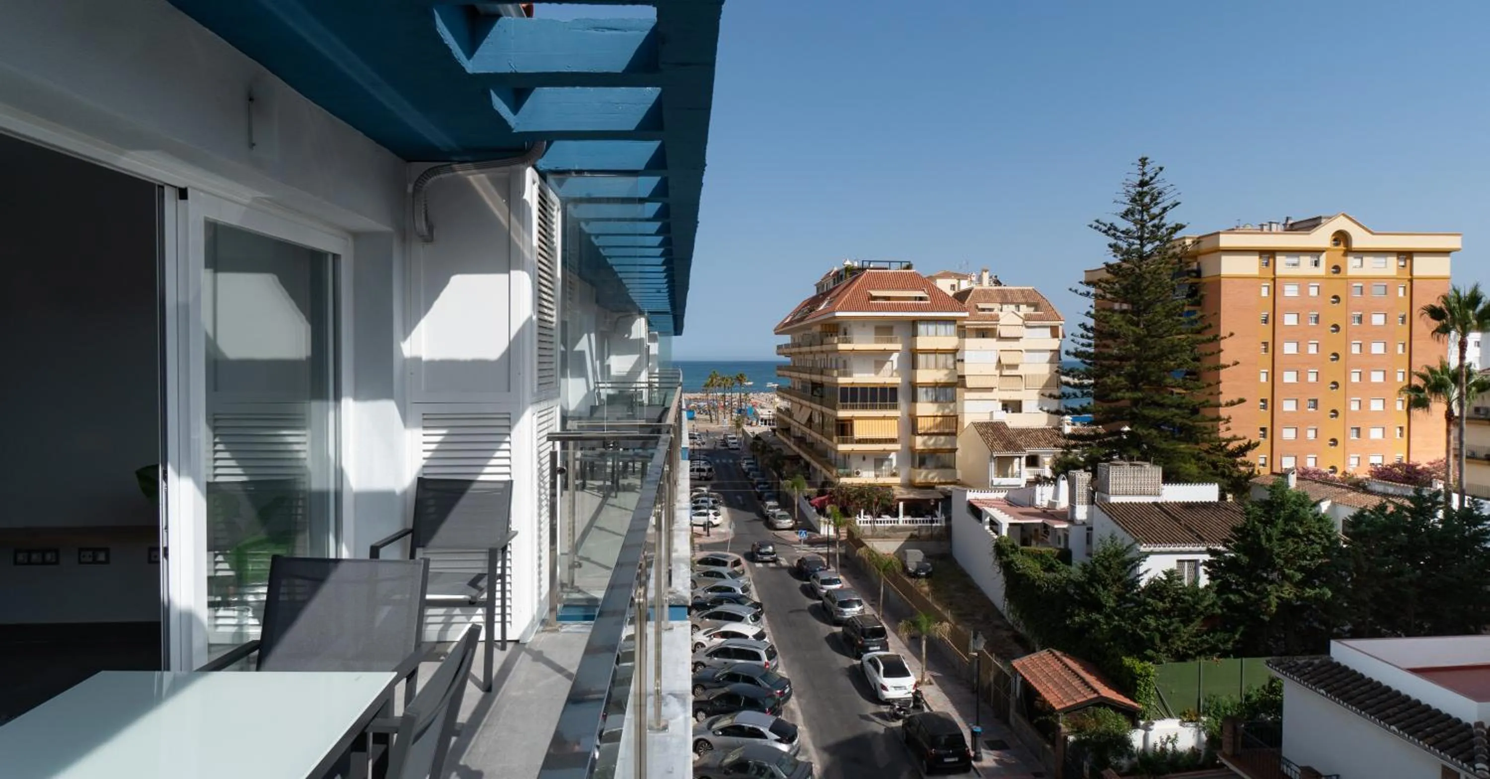 Balcony/Terrace in Sur Suites La Dorada, centricos soleados a pocos metros de la Playa y con Parking Opcional