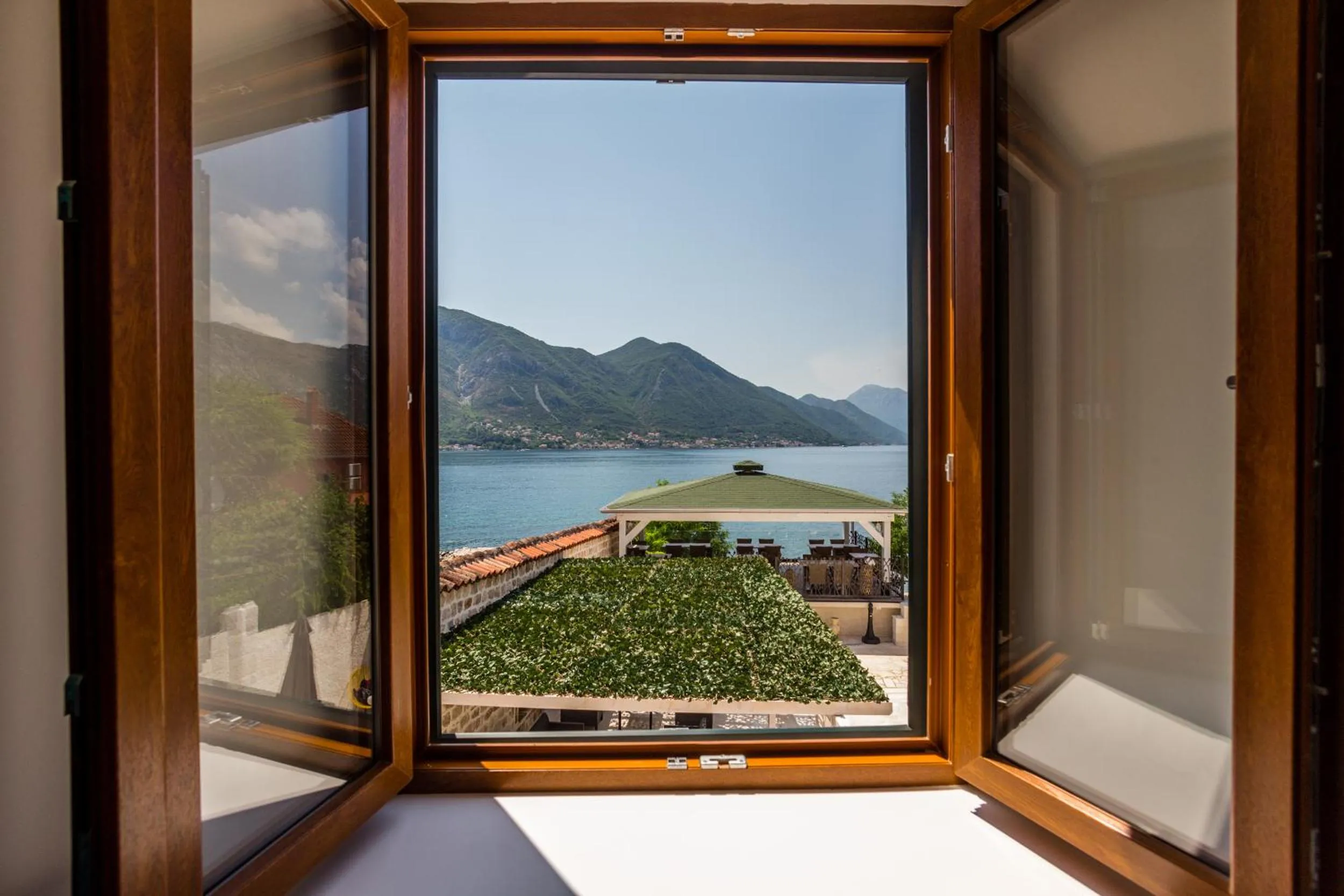 Garden view in Hotel Sara