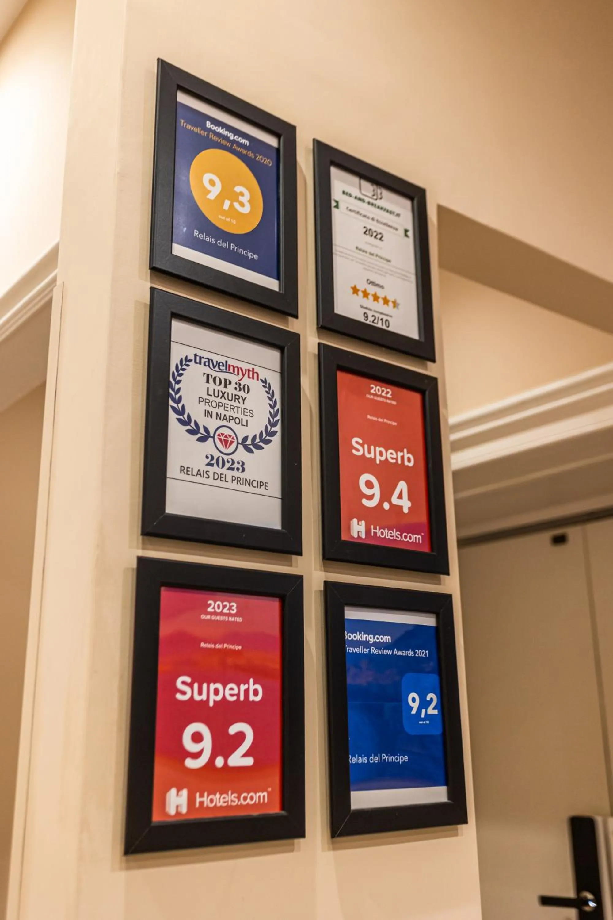 Certificate/Award in Relais del Principe