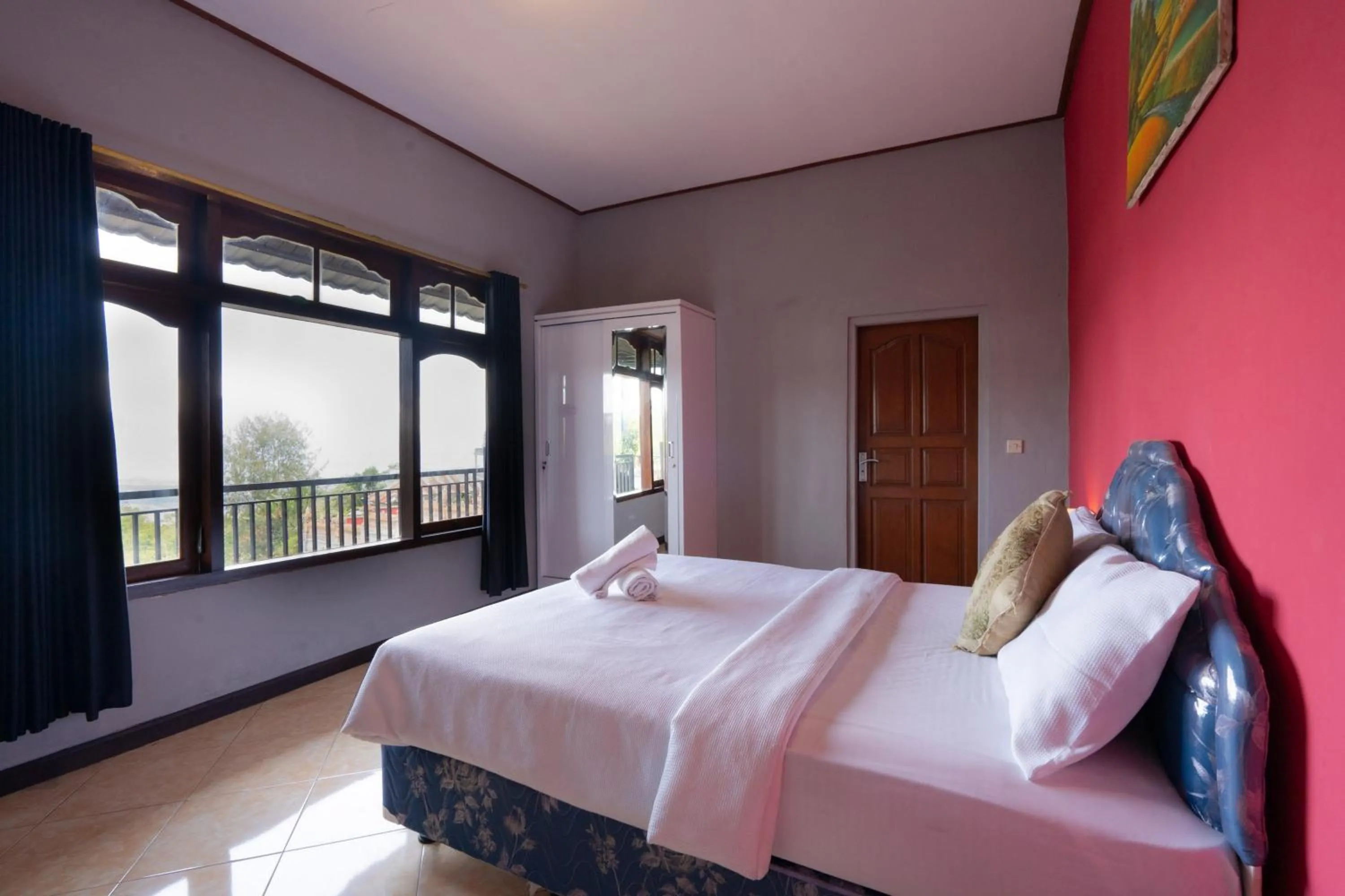 Bedroom, Bed in Mountain View House Kintamani