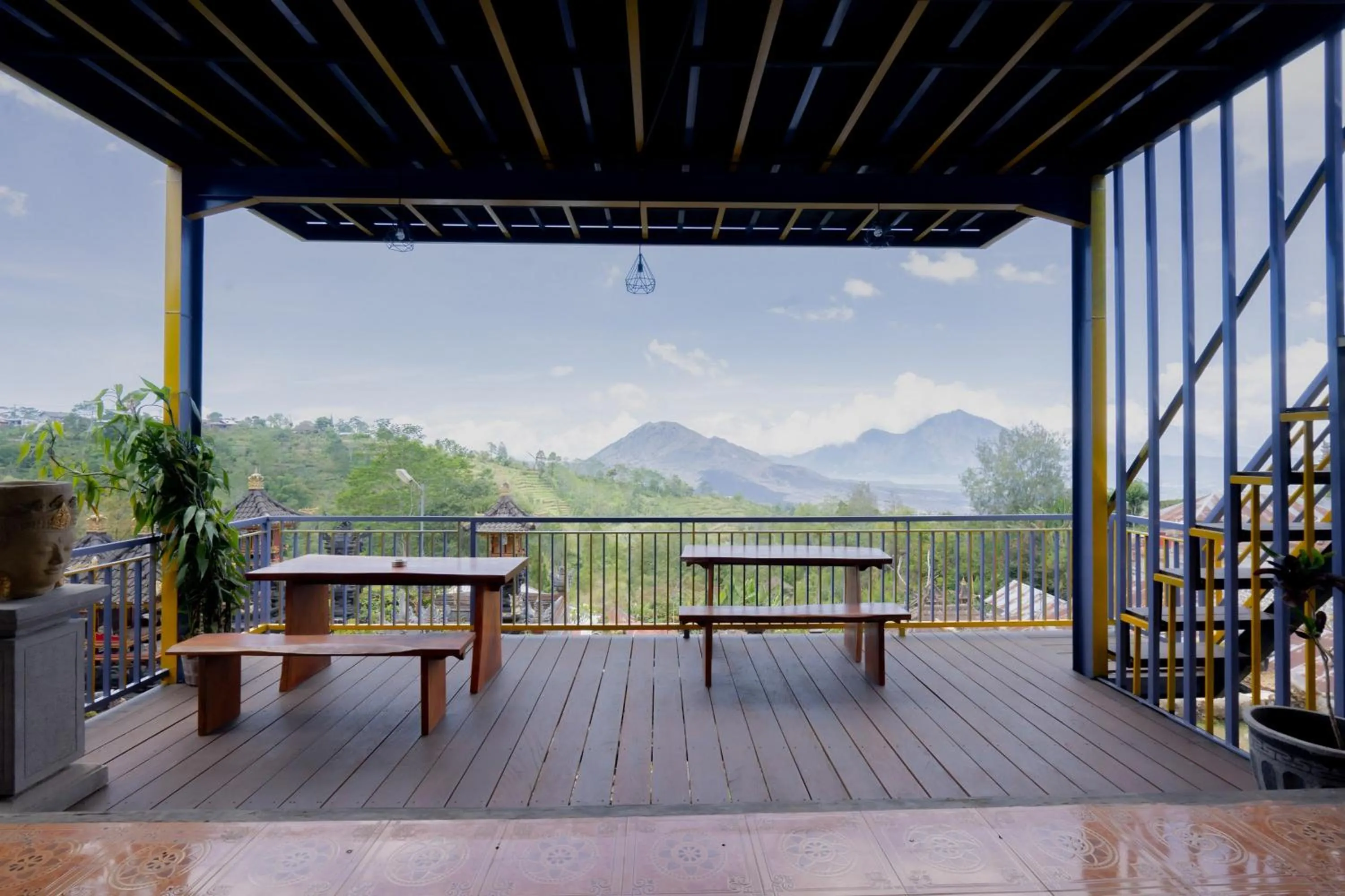 Seating area in Mountain View House Kintamani