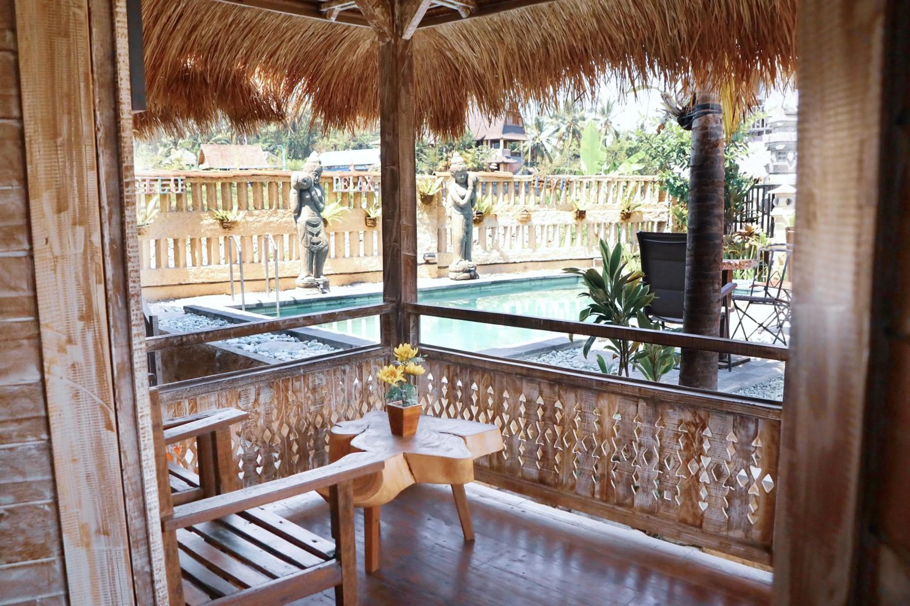 Patio in Royal JJ Ubud Resort & Spa