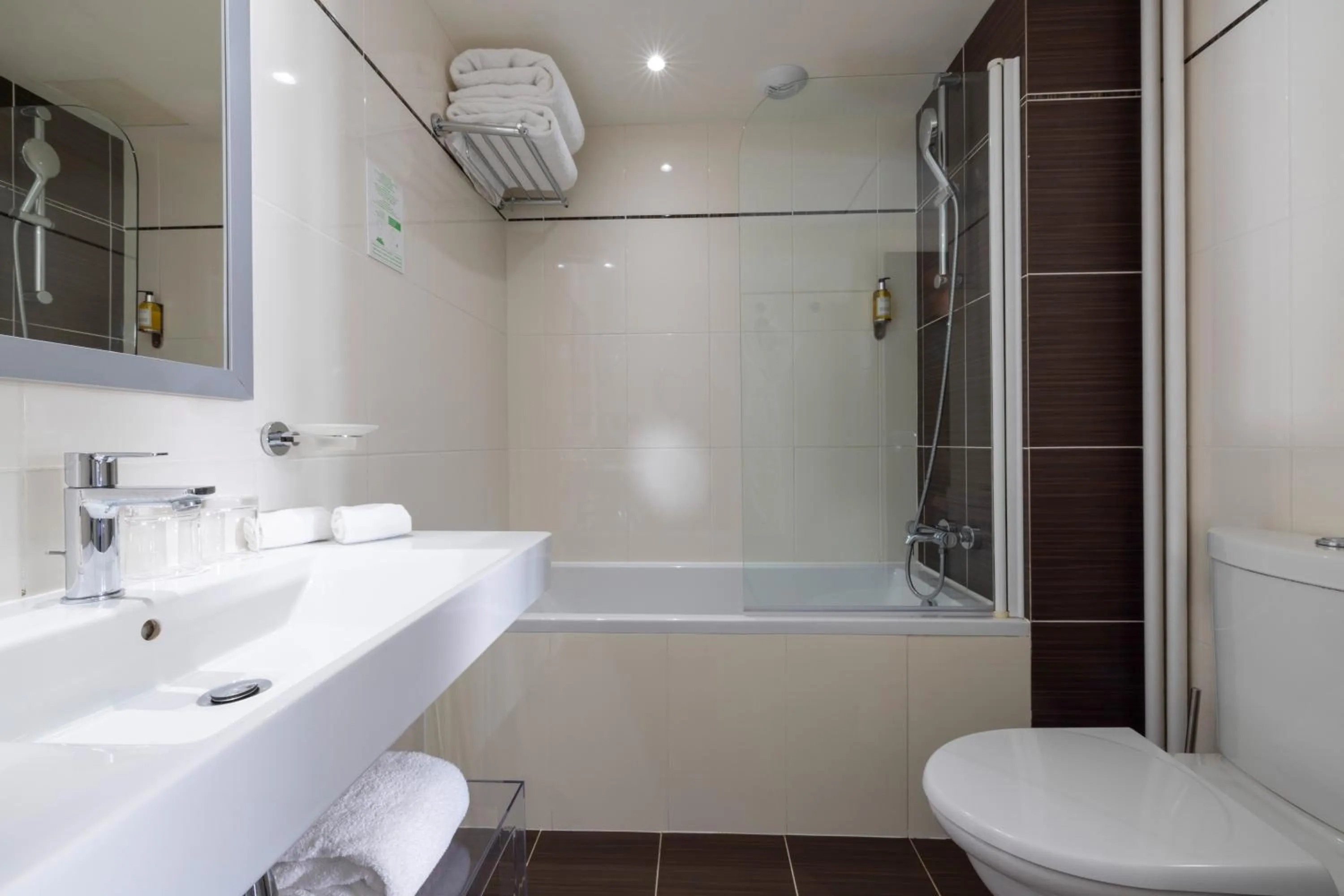 Toilet in Hotel Elysées Bassano