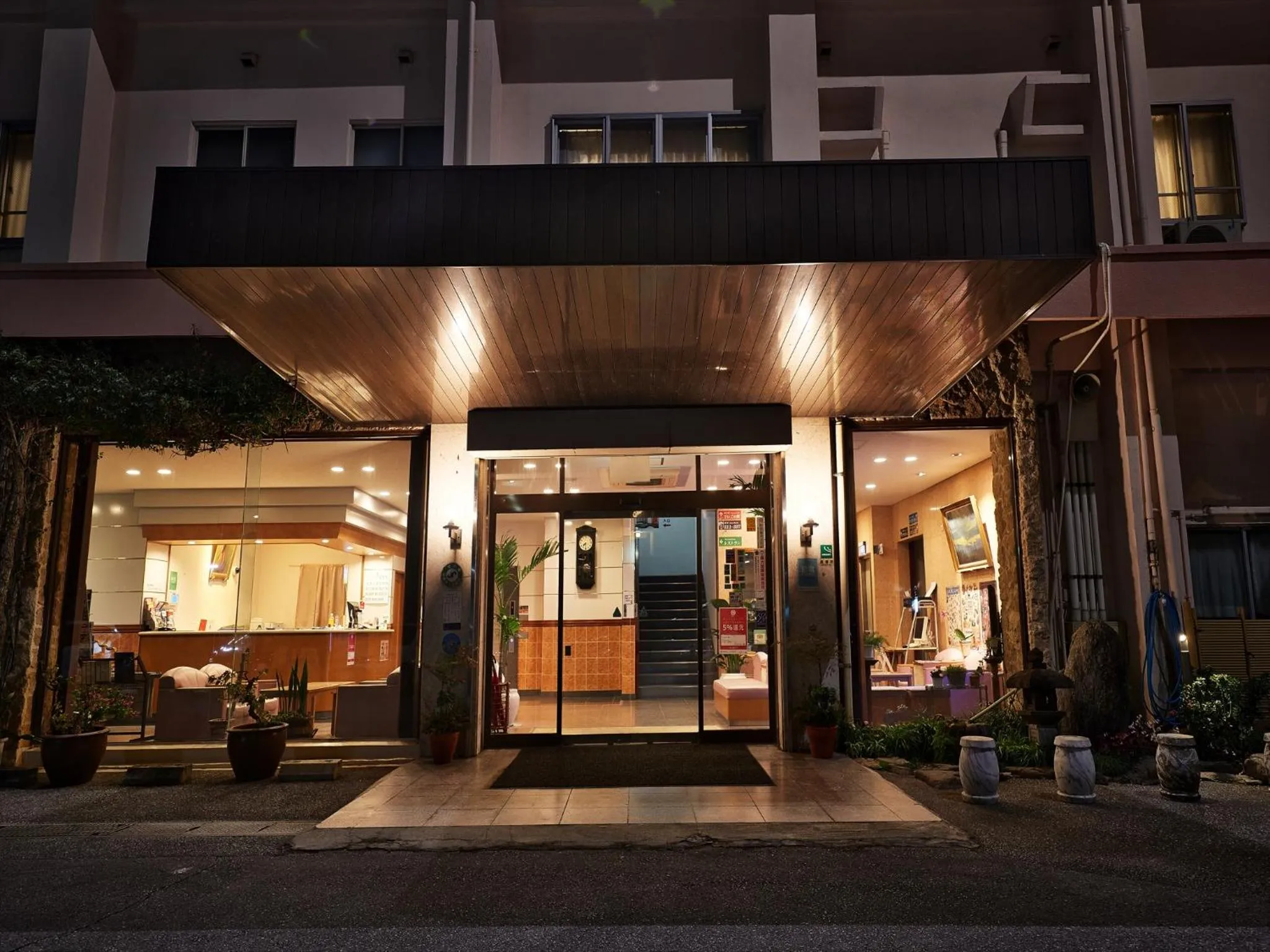 Facade/entrance in Crown Hotel Okinawa