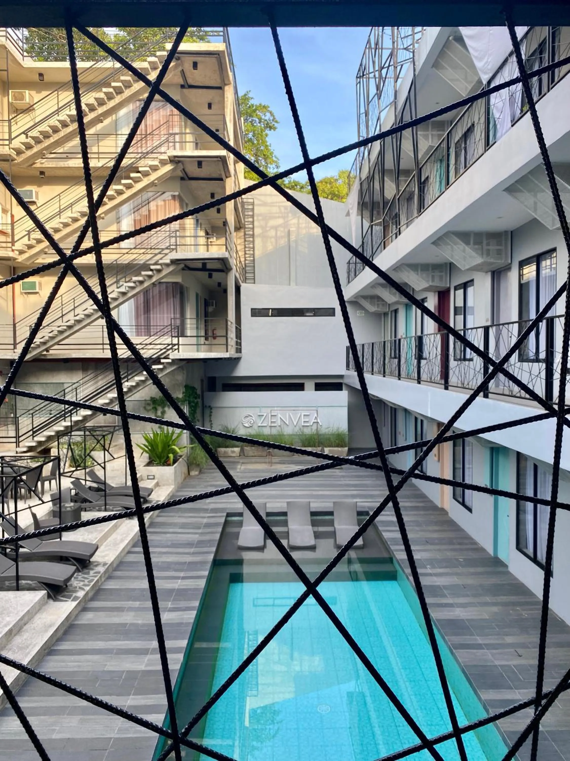 Pool view in Zenvea Hotel