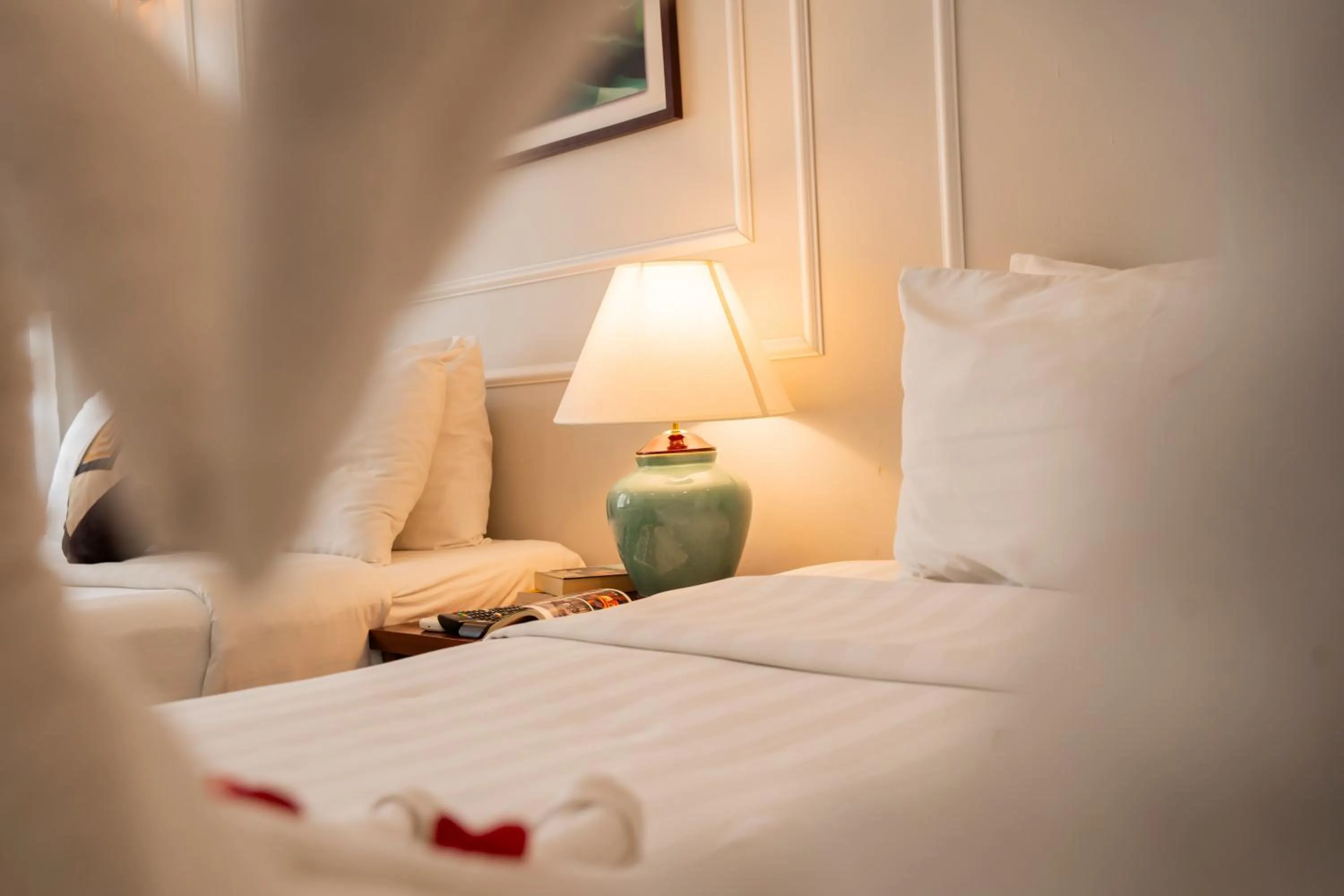 Bed in Hanoi Sena Hotel & Travel