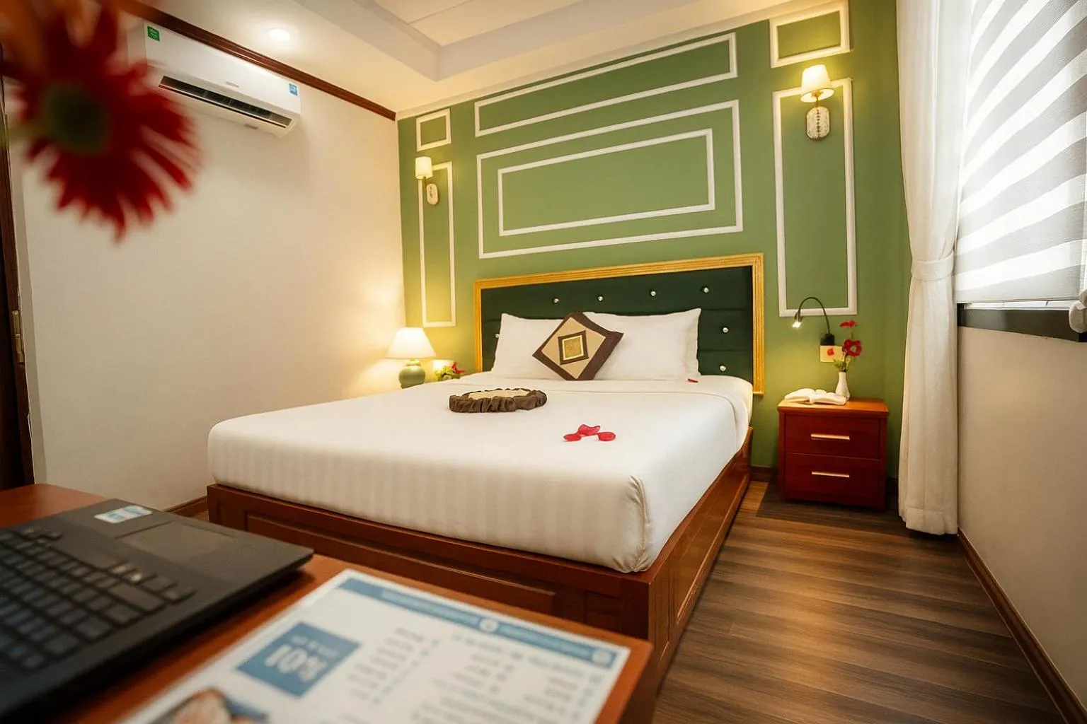 Bed in Hanoi Sena Hotel & Travel