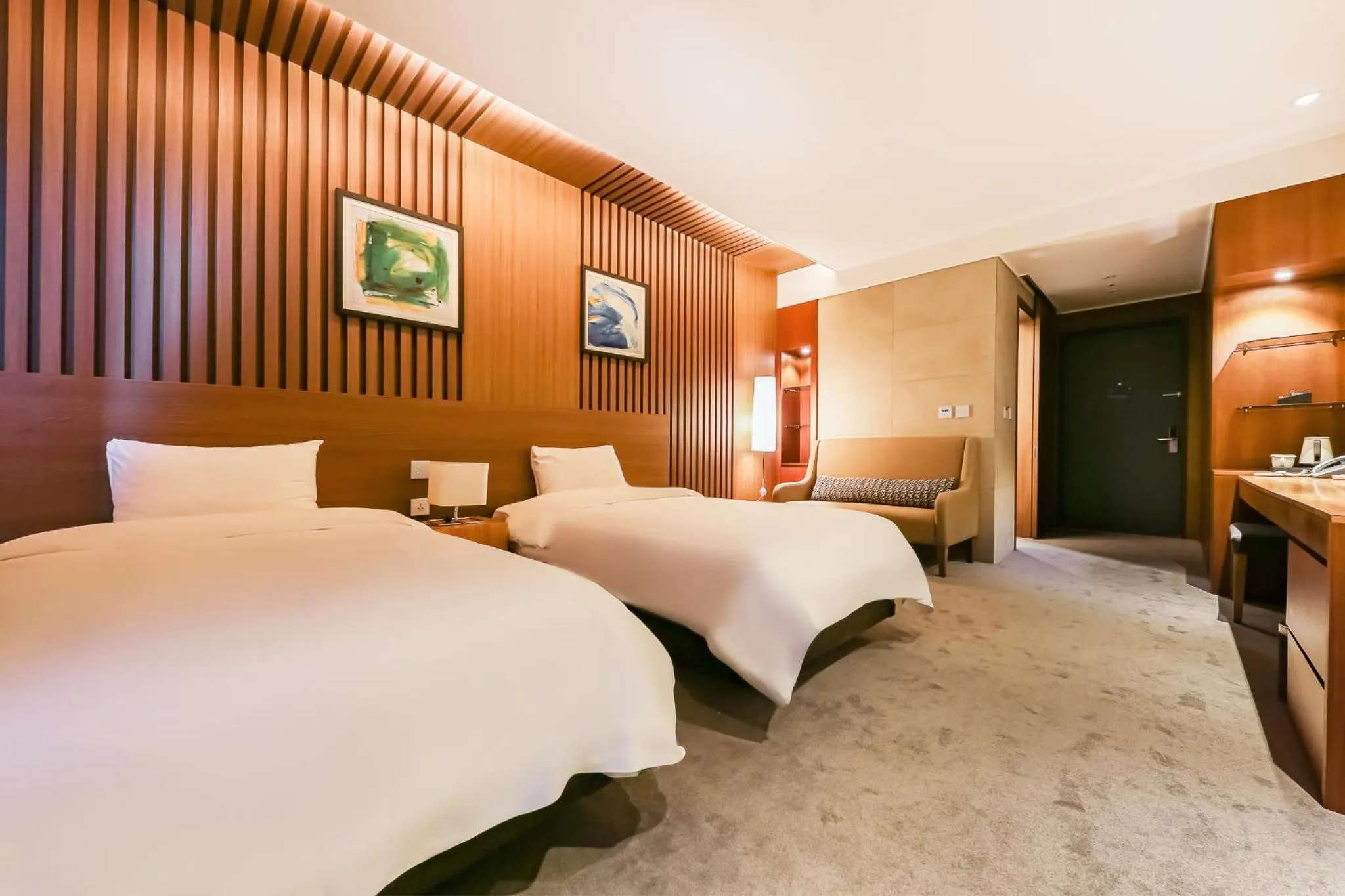 Property building, Bed in Sejong City Osong Hotel