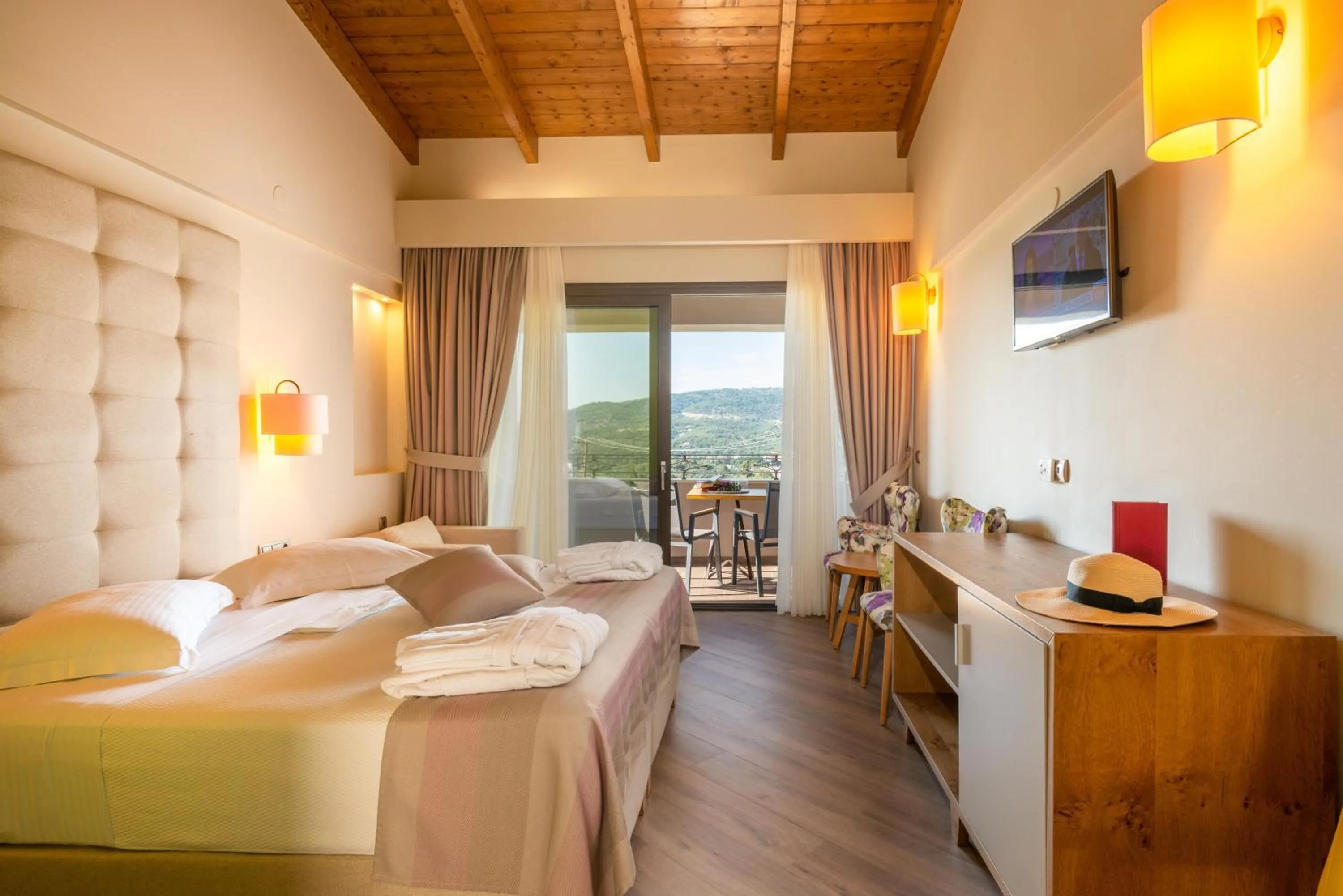 Landmark view, Bed in Sivota Diamond Spa Resort