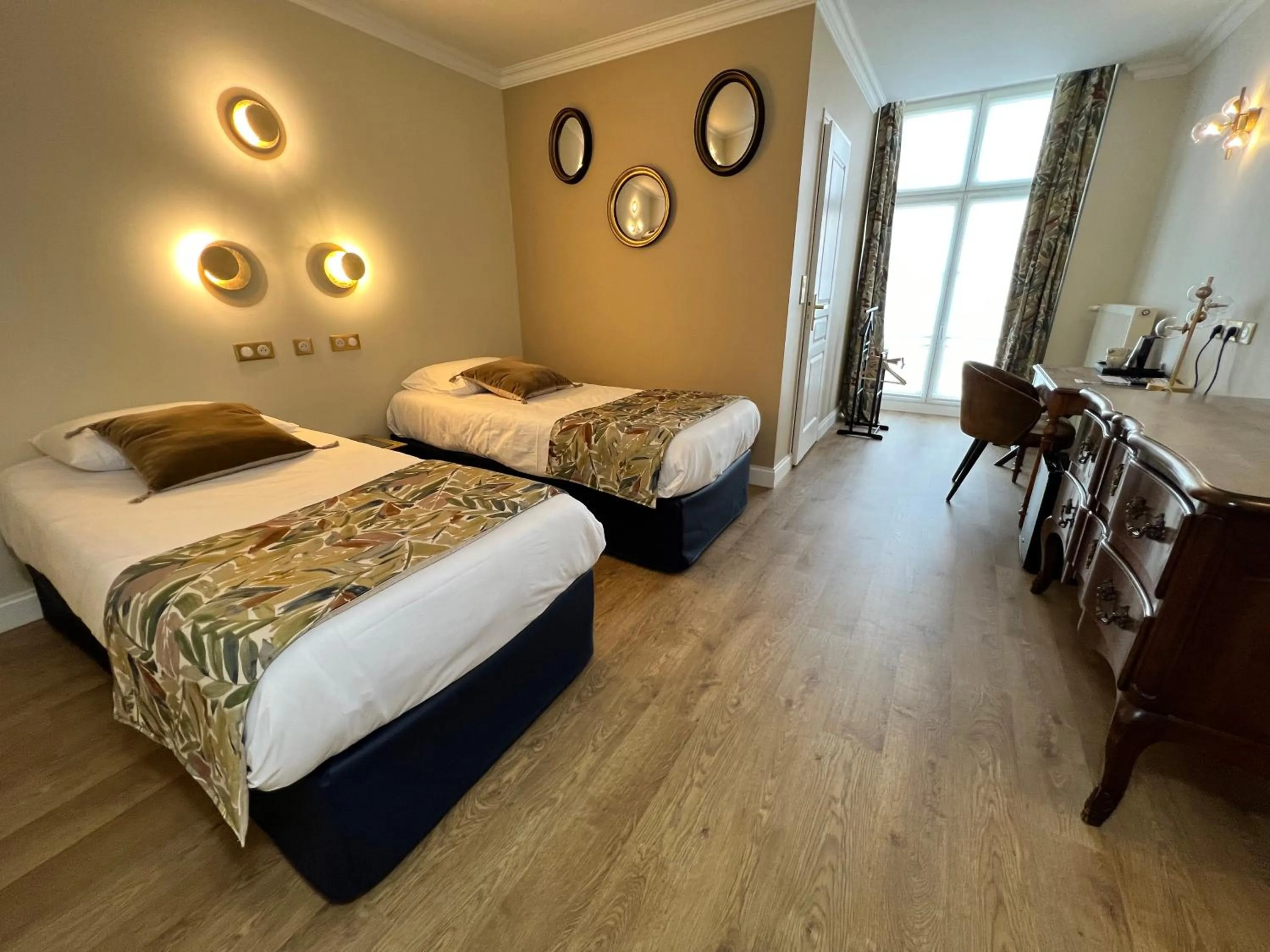 Bed in Hotel De La Poste