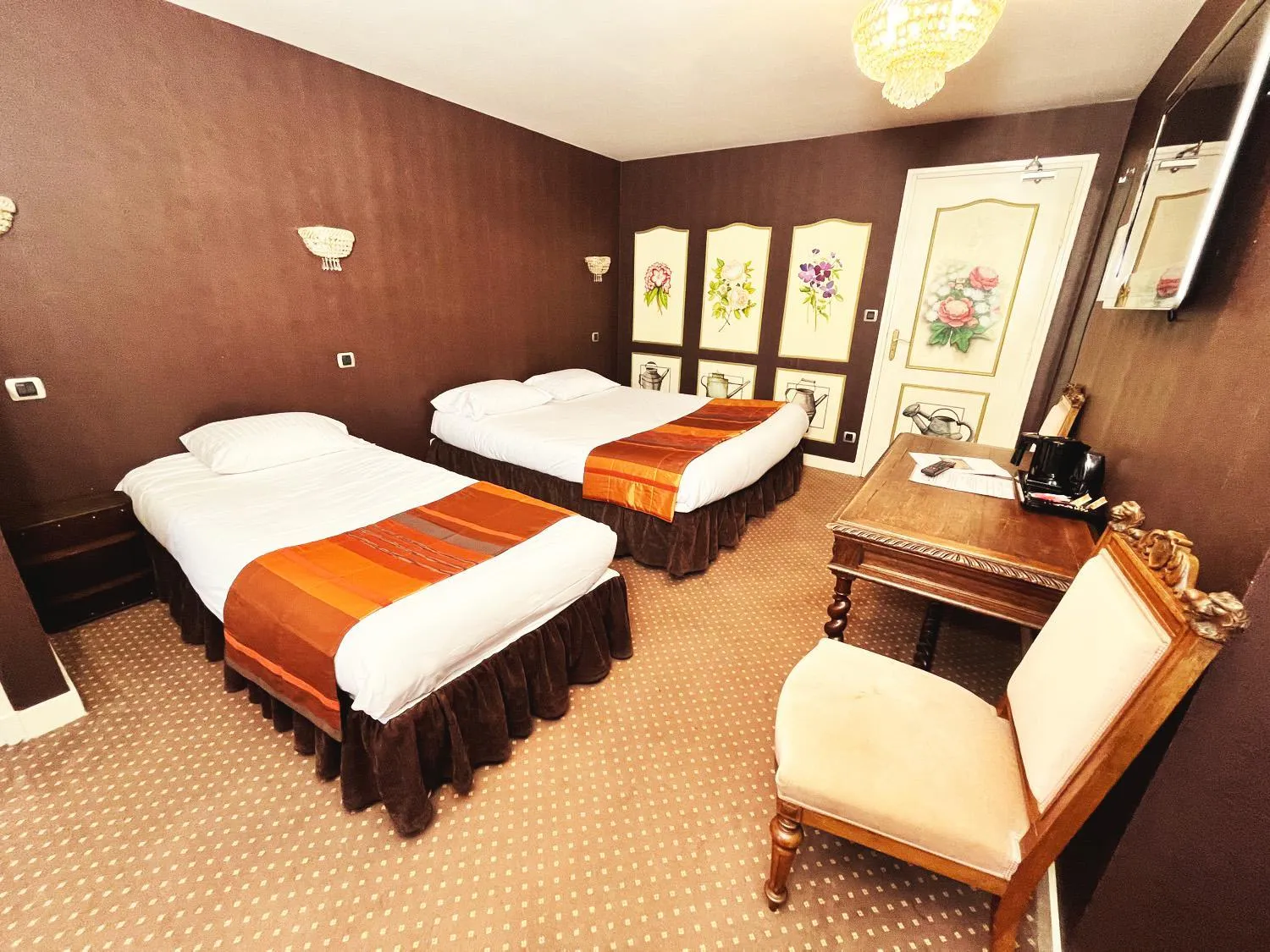 Bed in Hotel De La Poste